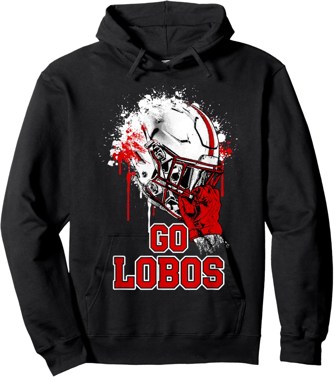Langham Creek Lobos Rising Helmet GO! Hoodie - Hoodie | Black