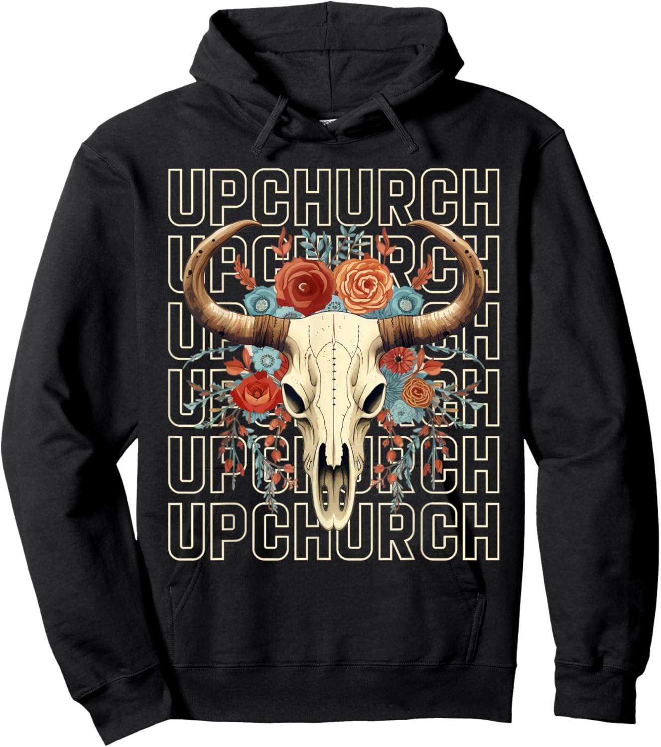 Customized Upchurch Name Family Pride Matching Hoodie - Hoodie | Black