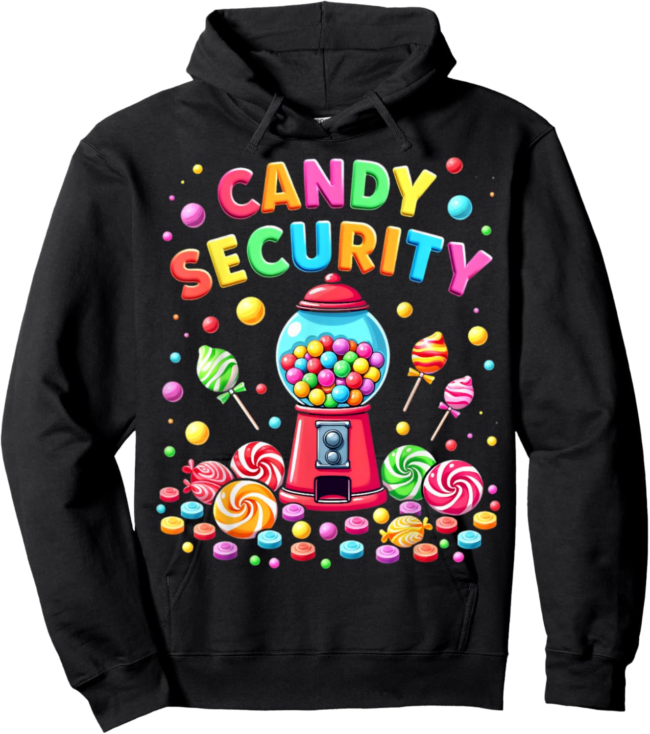 Candy Security Funny Gumball Machine Candyland Active Hoodie - Hoodie | Black