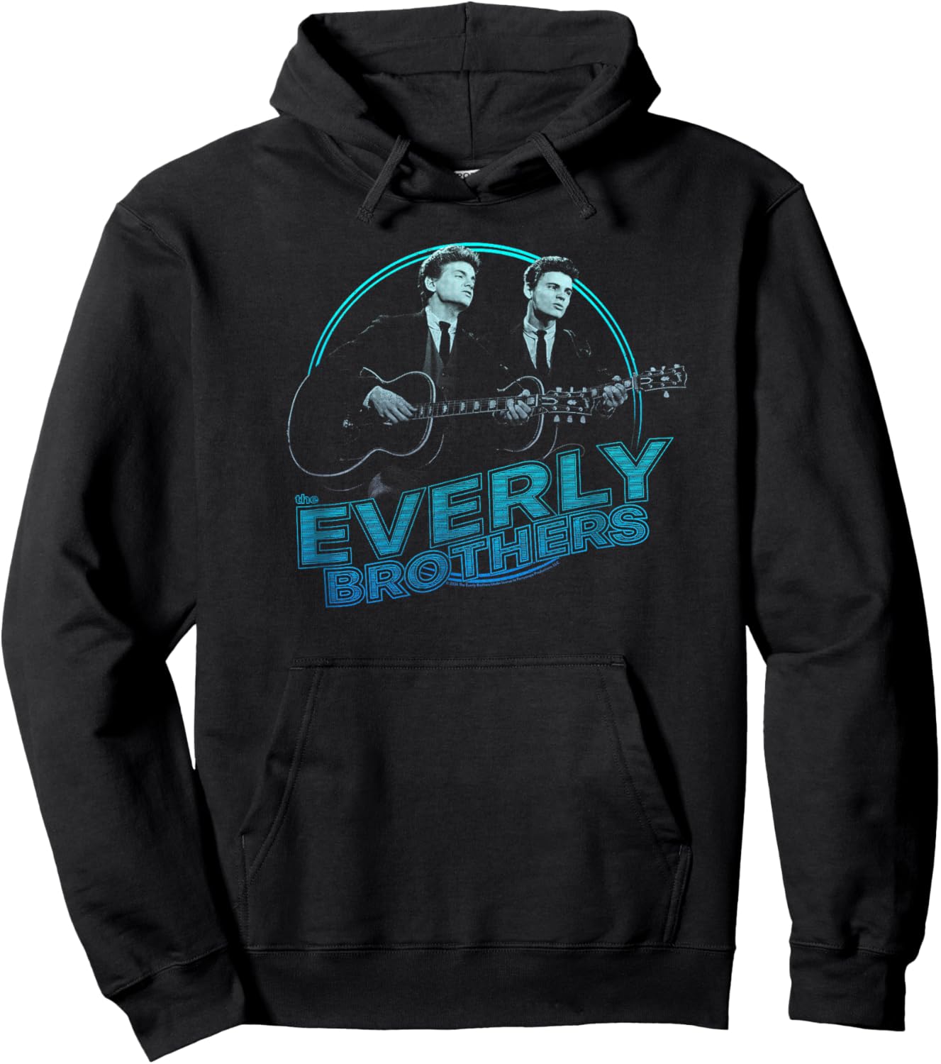 The Everly Brothers Blue Guitar Photo Hoodie - Hoodie | Black