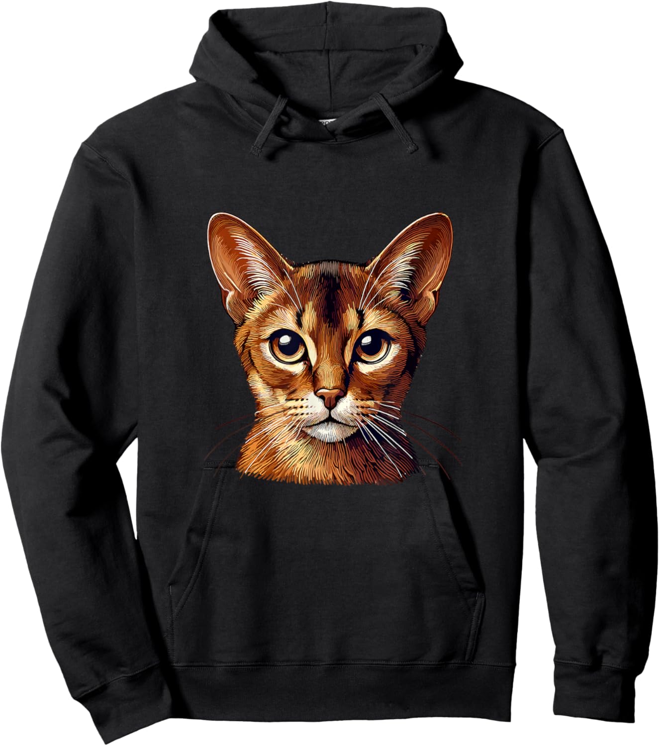 Cat Face - Abyssinian cat Women Kids Hoodie - Hoodie | Black