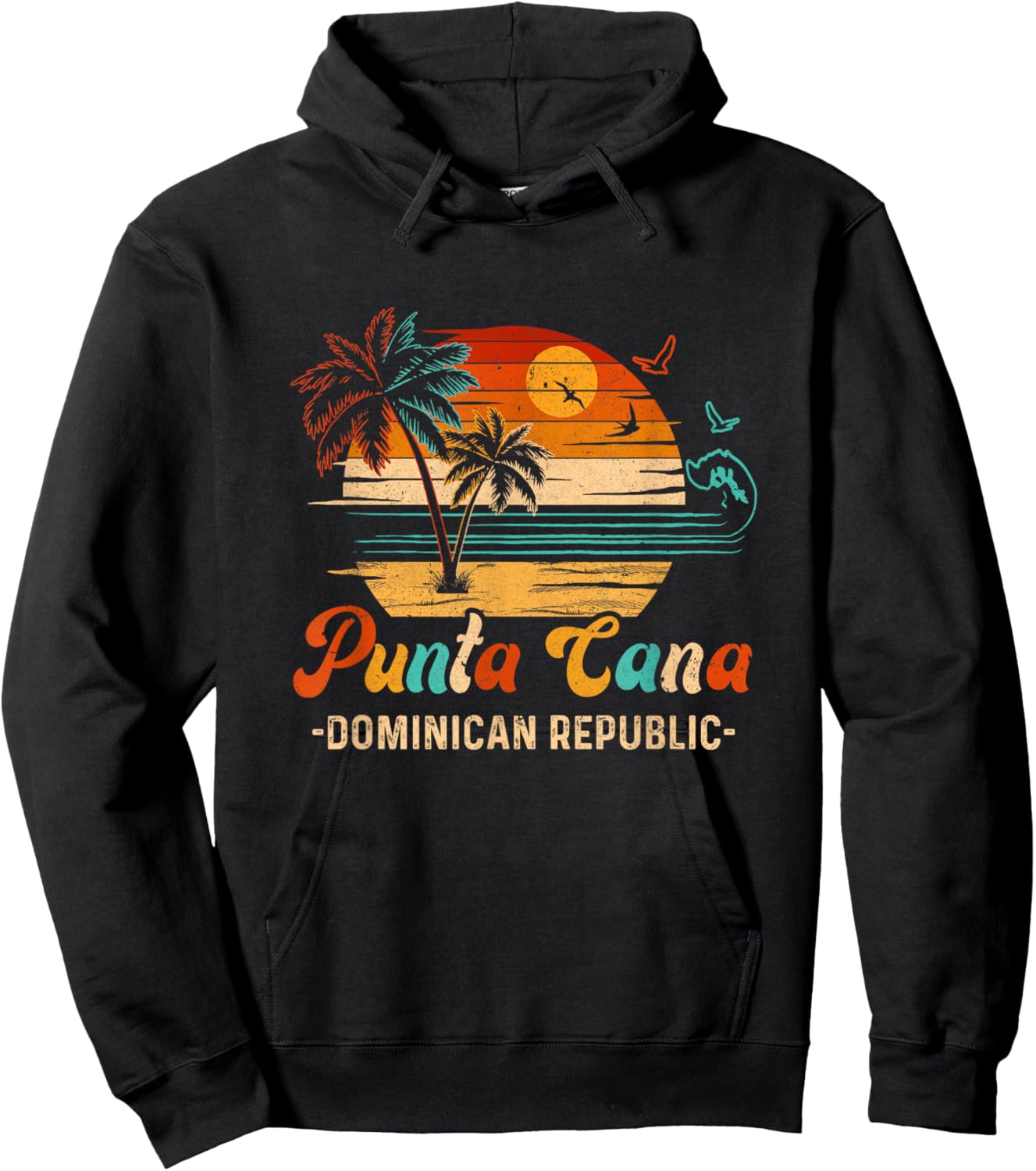 Dominican Republic Punta Cana Vacation 2025 Matching Family Hoodie - Hoodie | Black