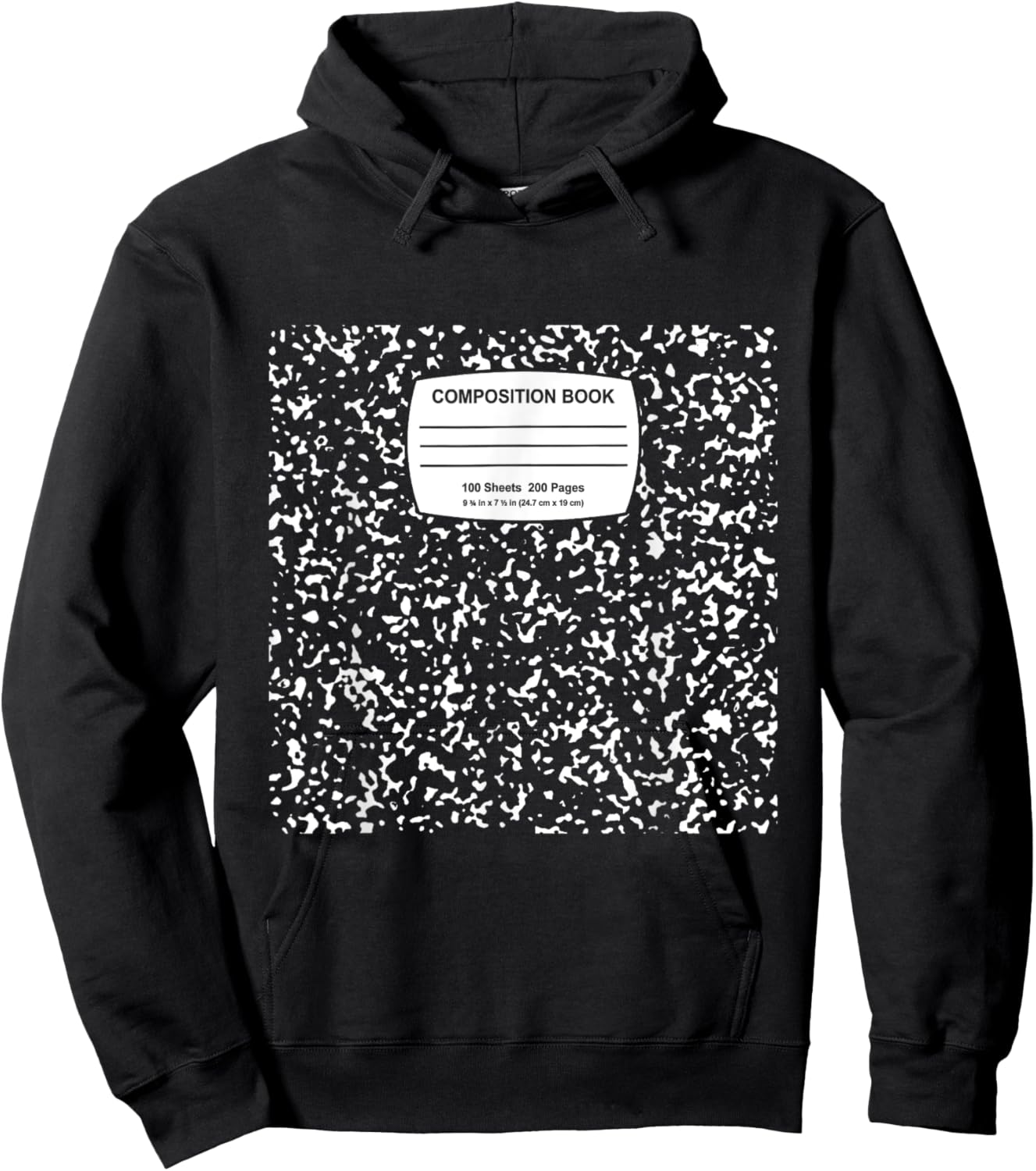 Composition Notebook Costume Teachers Matching Halloween Hoodie - Hoodie | Black