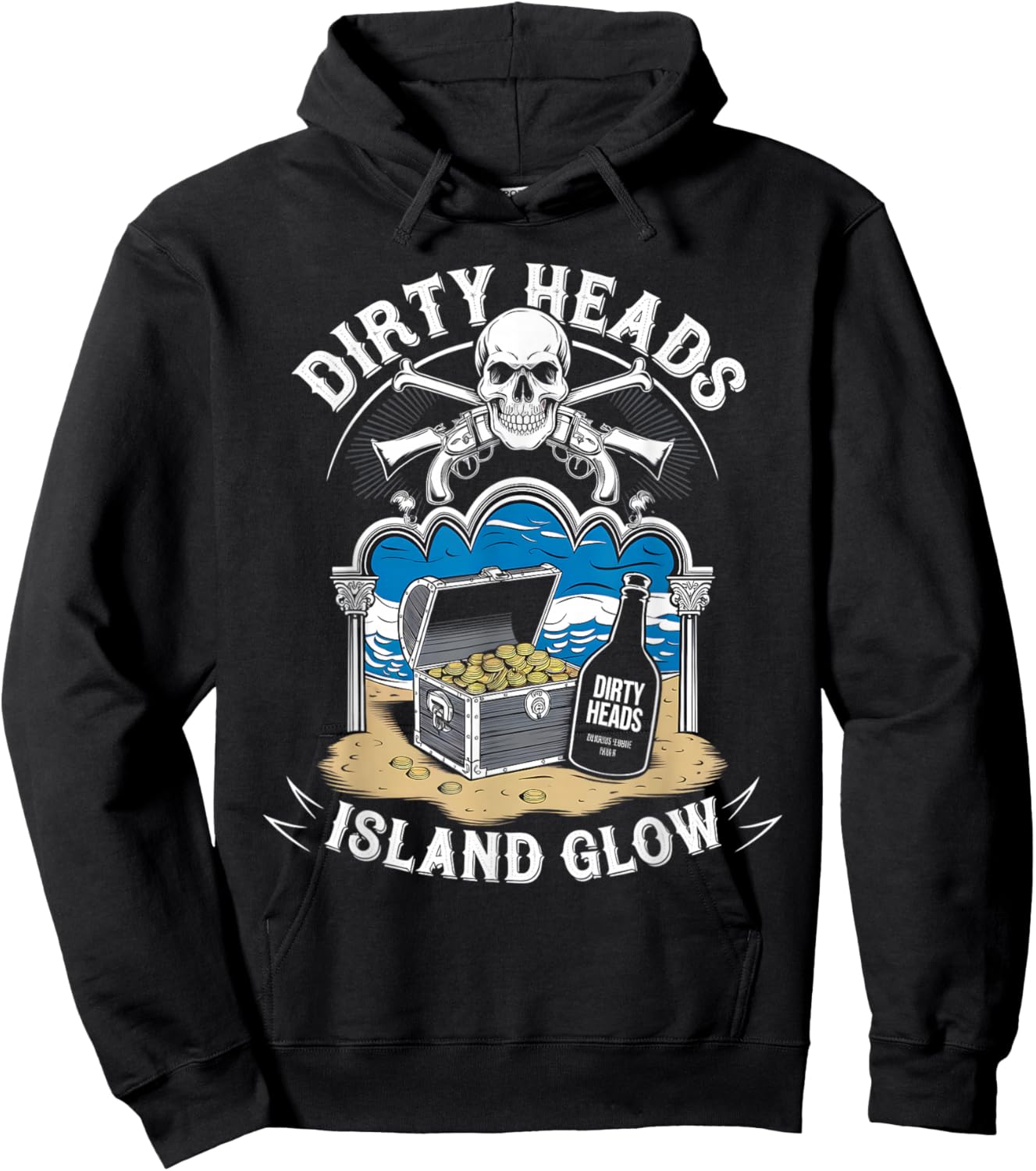 Heads Dirty Island Glow Apparel Hoodie - Hoodie | Black