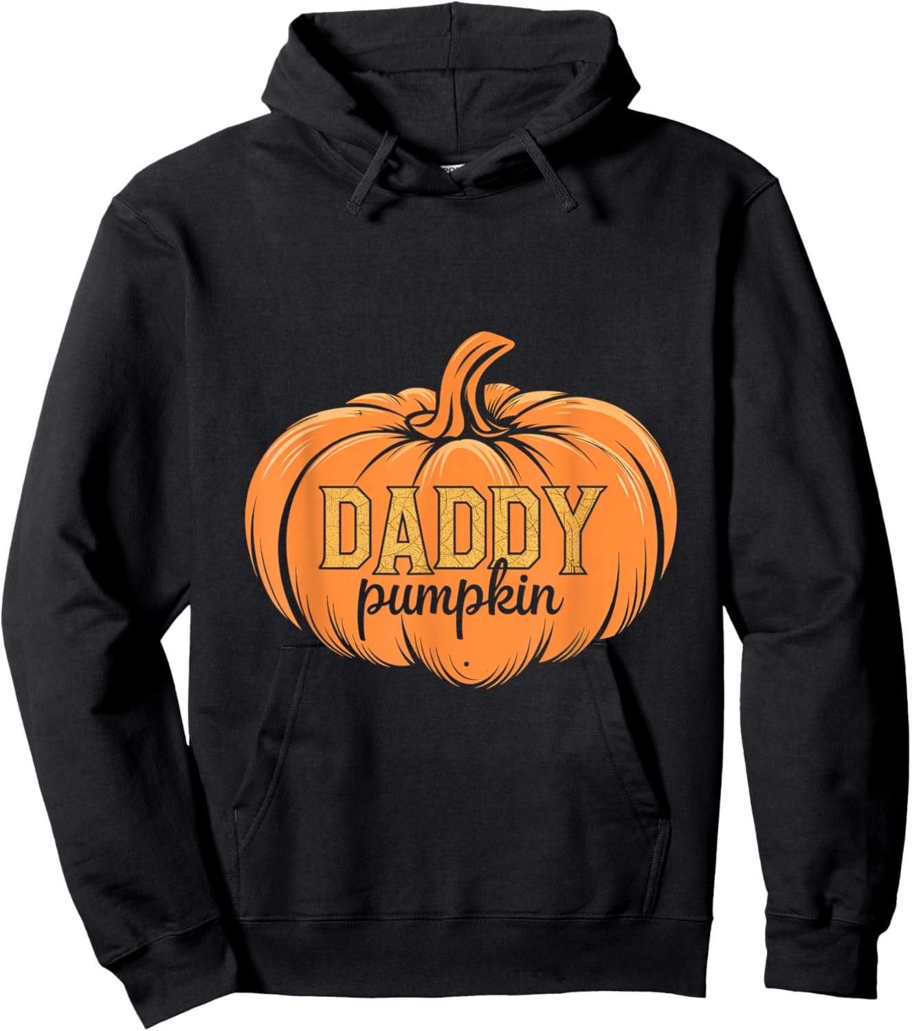 Daddy Pumpkin Fall Dad Family Father Autumn Hoodie - Hoodie | Black