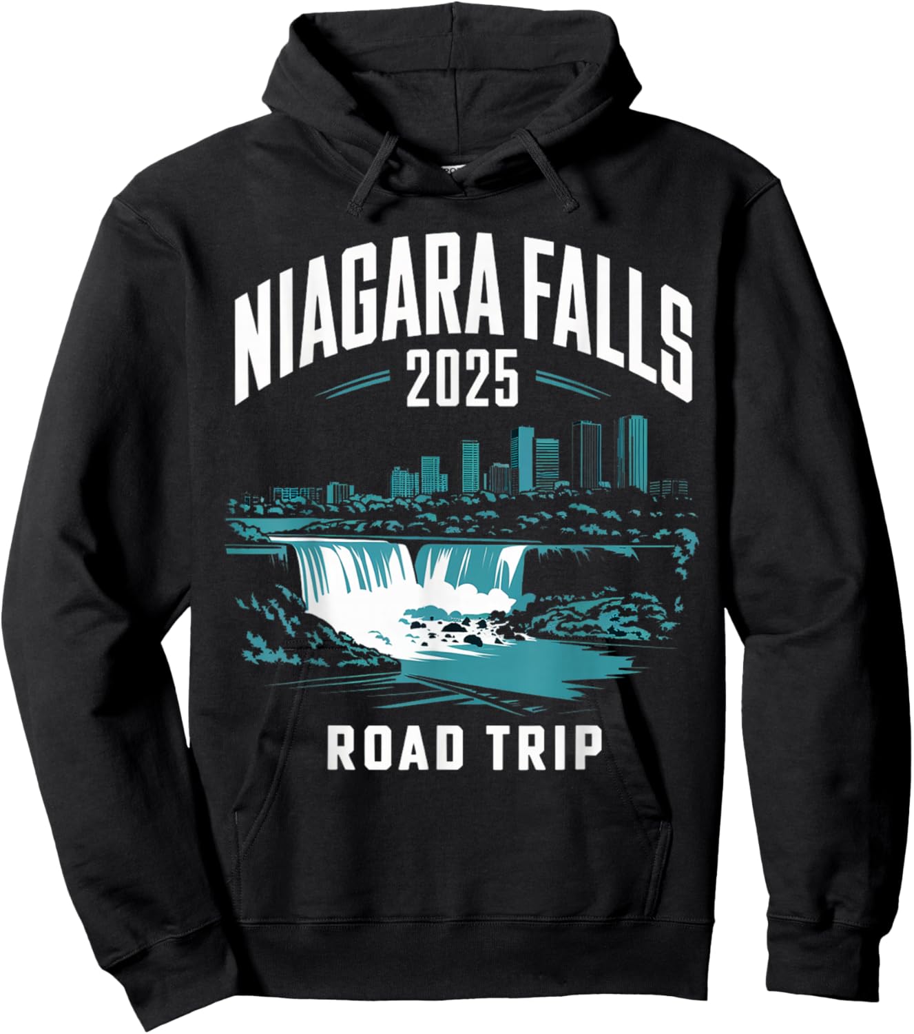 Niagara Falls Road Trip 2025 Family Trip Friends Group Hoodie - Hoodie | Black