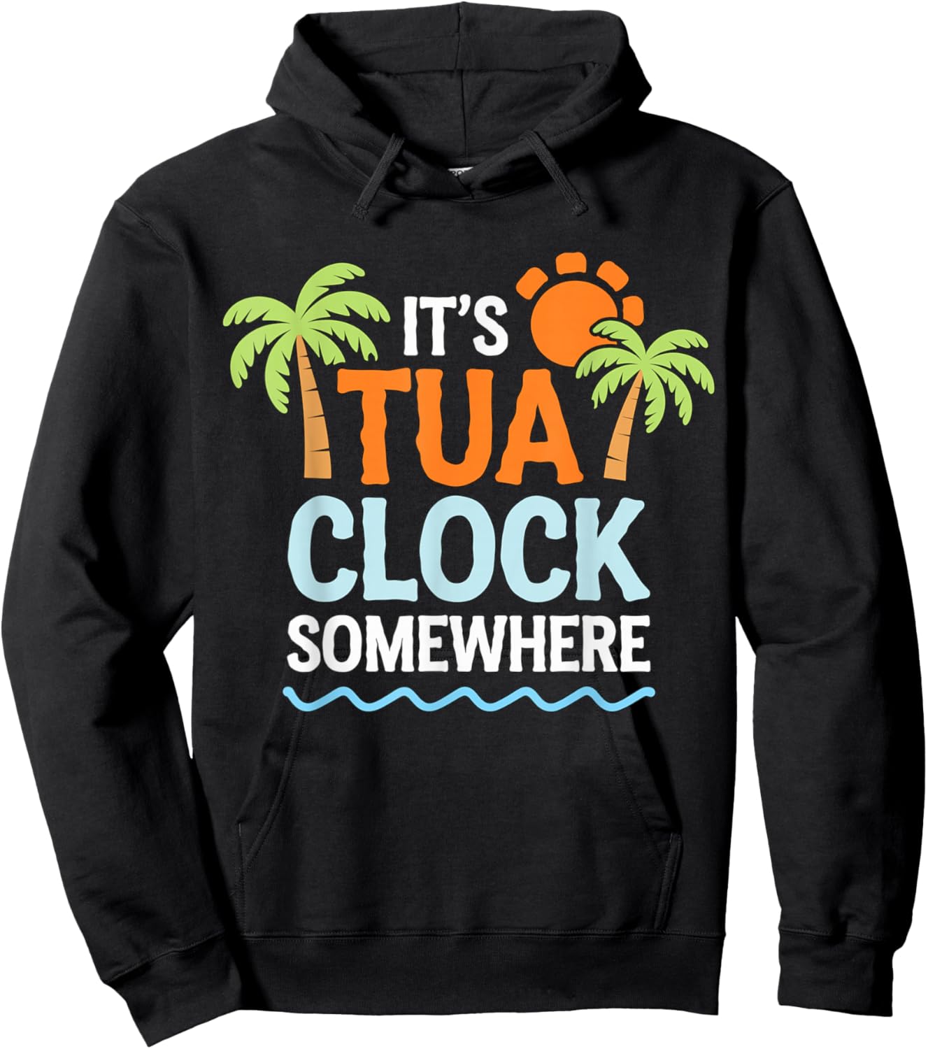 It's Tua Clock somewhere Hoodie - Hoodie | Black