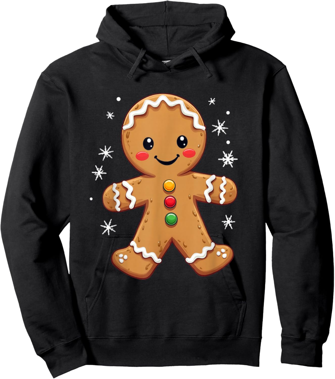Gingerbread Character Hoodie - Hoodie | Black
