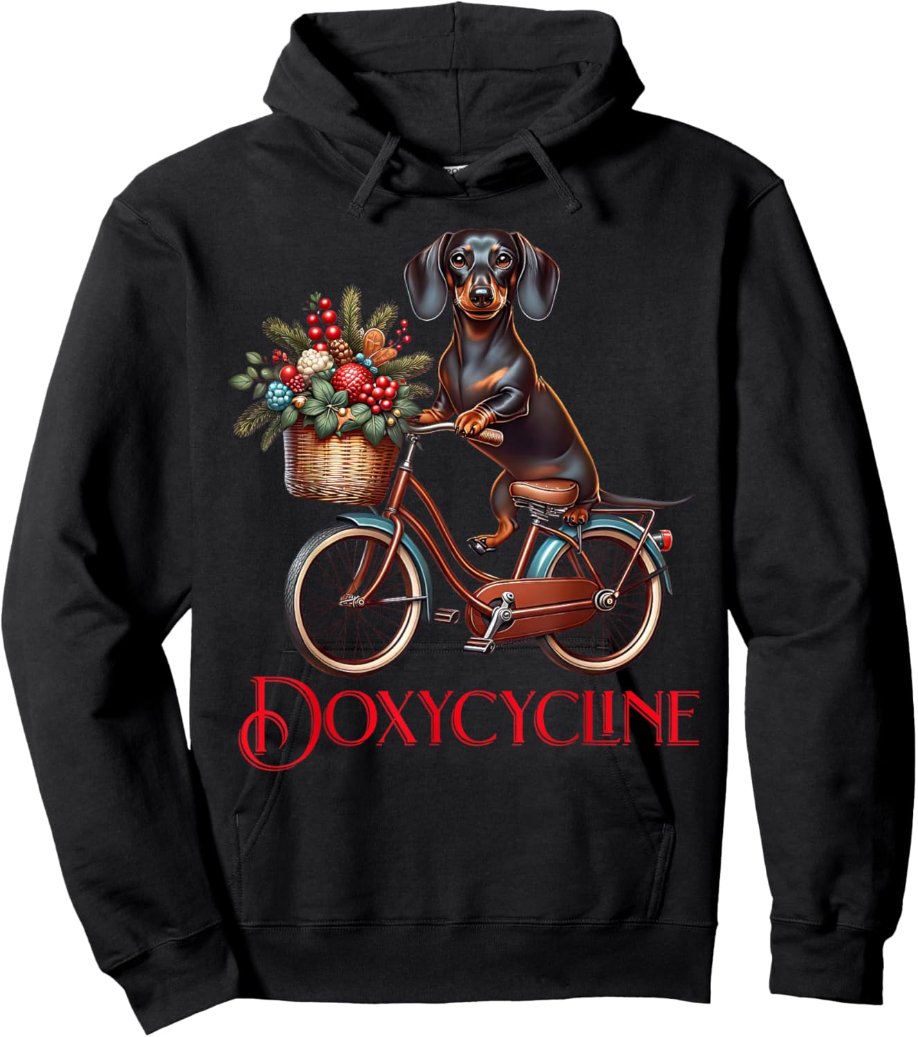 Doxycycline Pharmacy Pun Veterinary Pharmacists Christmas Hoodie - Hoodie | Black