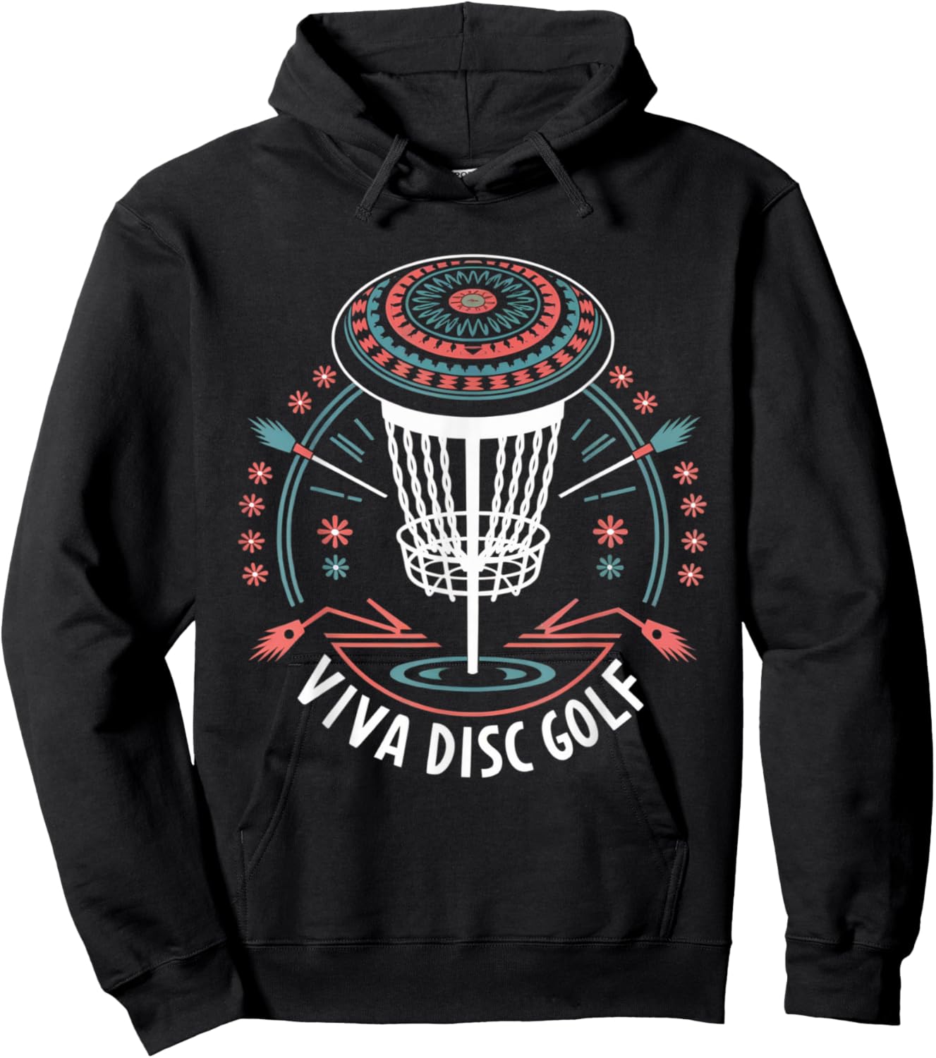 Funny Disc Golf Mexico Men Women Disc Golf Mexican Golfer Hoodie - Hoodie | Black