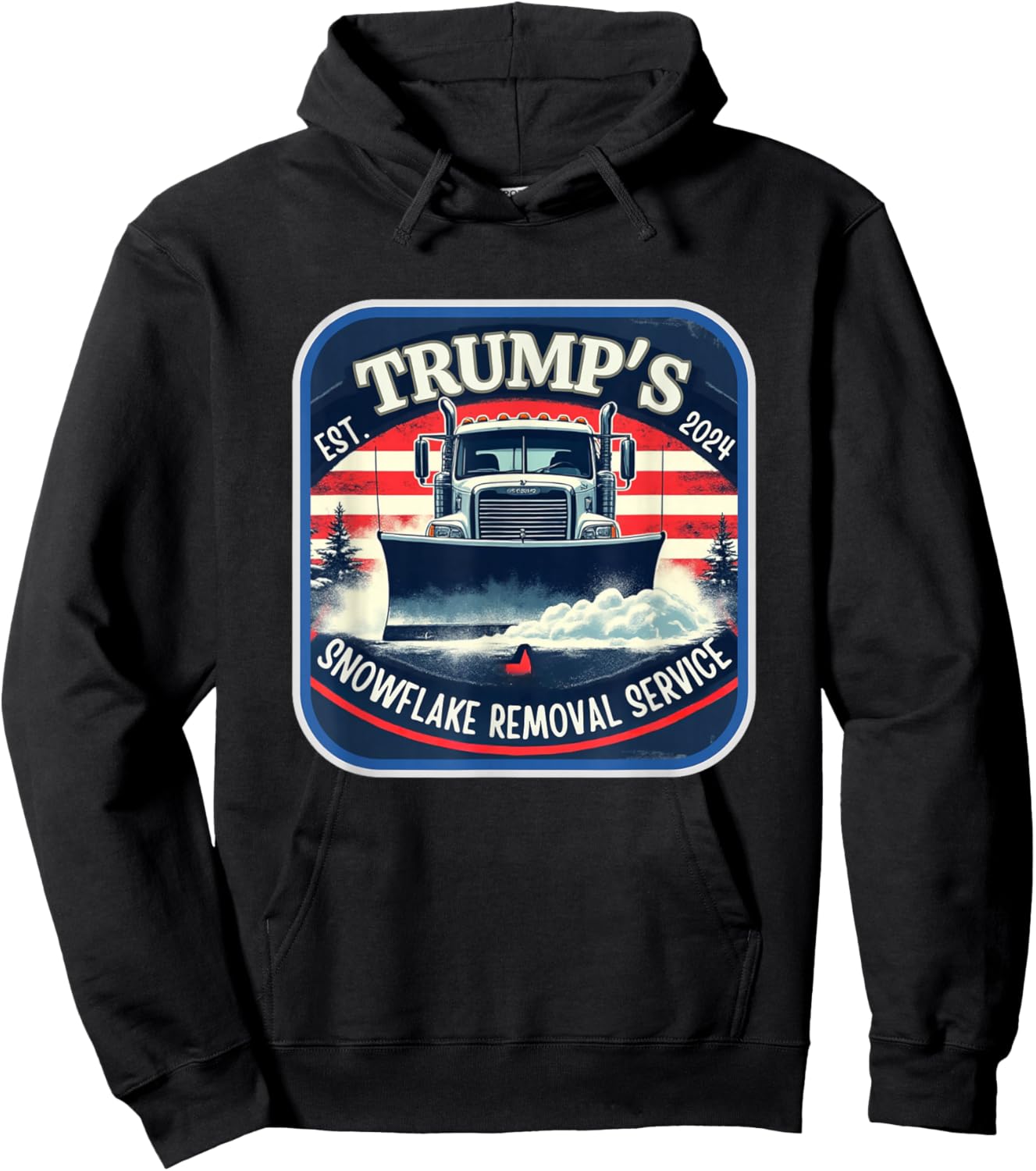Milwaukee Trump's Snowflake Removal Service Funny Trump 2024 Hoodie - Hoodie | Black