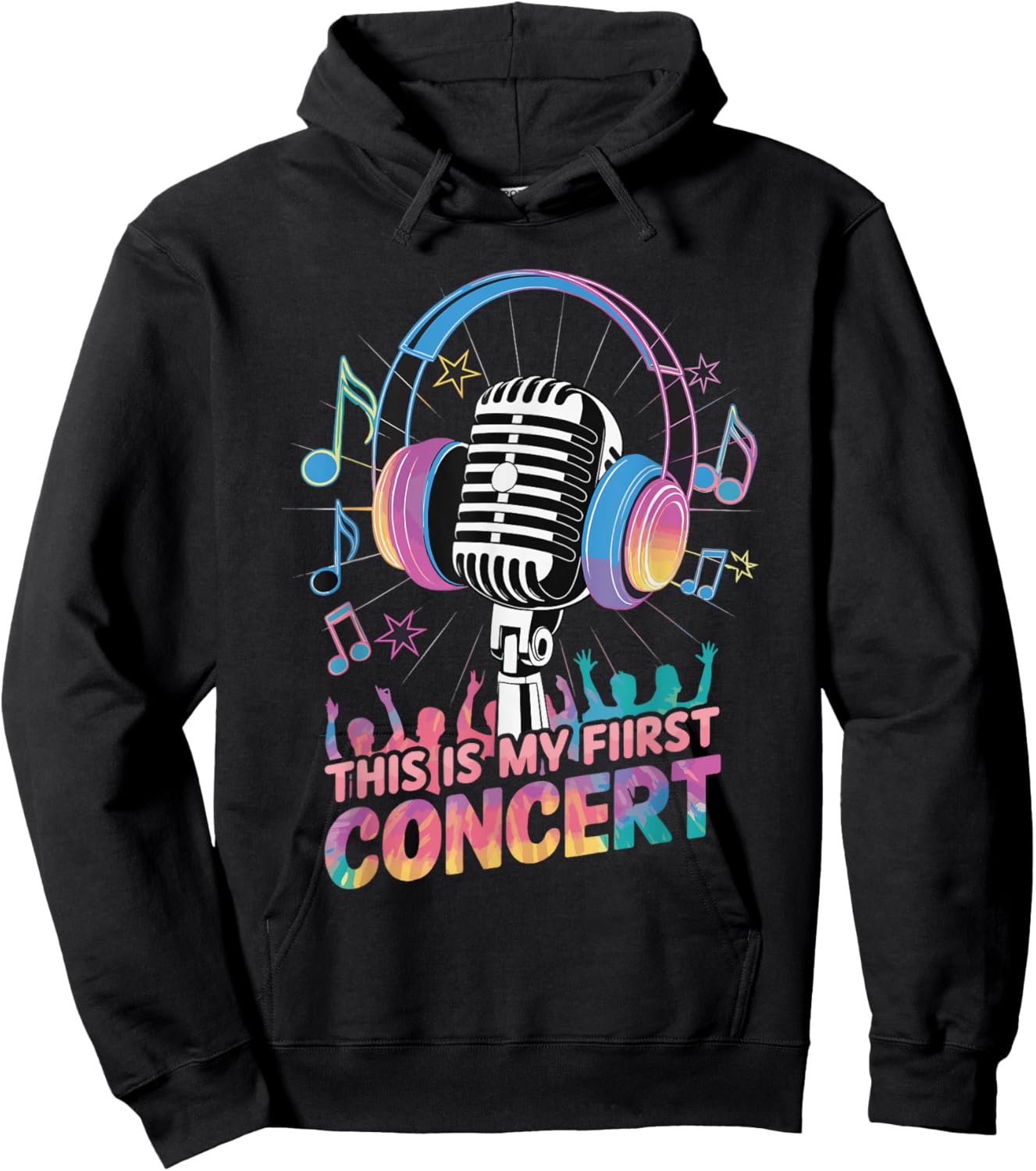 This Is My First Concert Hoodie - Hoodie | Black