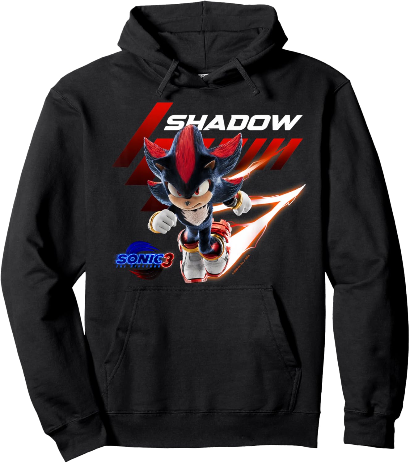 Sonic The Hedgehog 3 - Shadow Charge Hoodie - Hoodie | Black