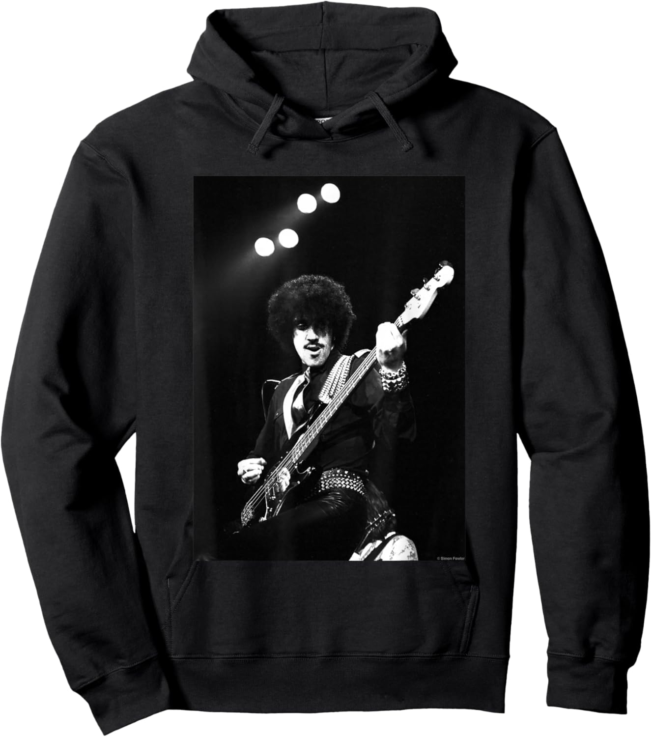 Phil Lynott Of Thin Lizzy Live By Simon Fowler Hoodie - Hoodie | Black