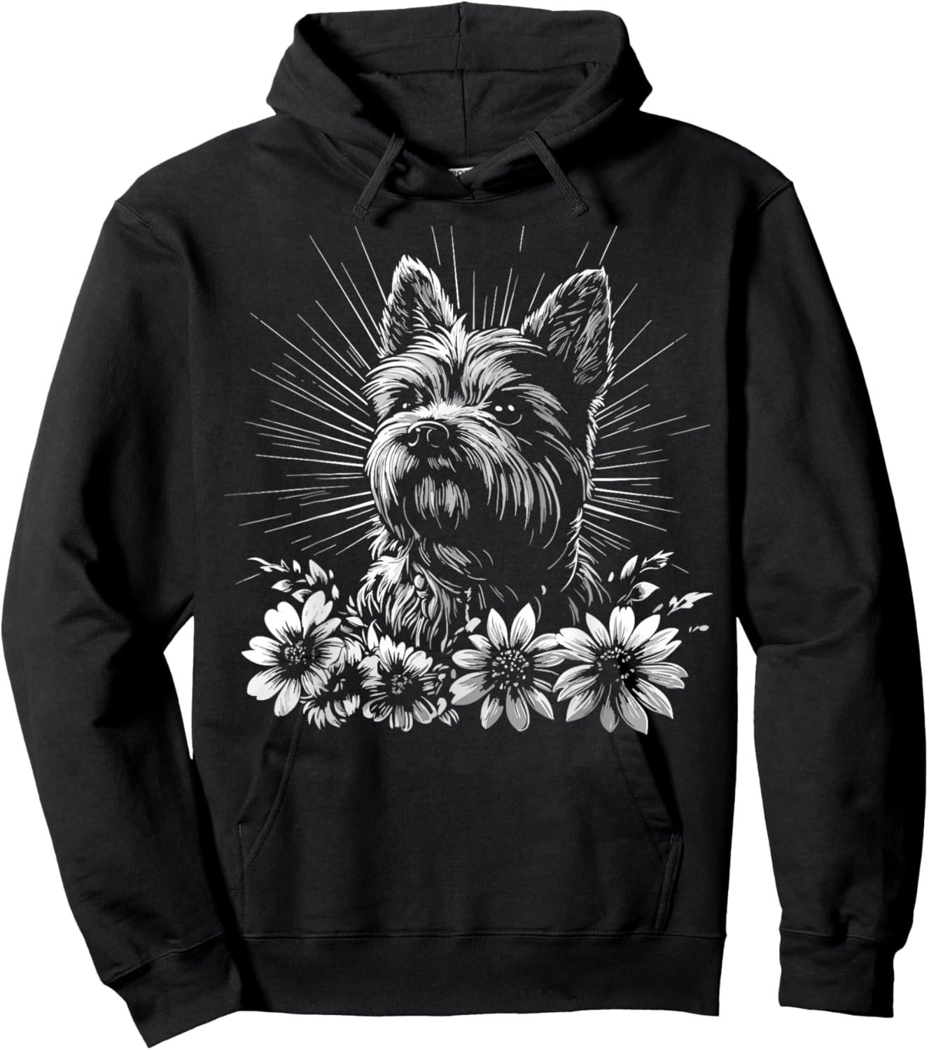 Retro Cairn Terrier Dog Lover Tattoo Style Hoodie - Hoodie | Black