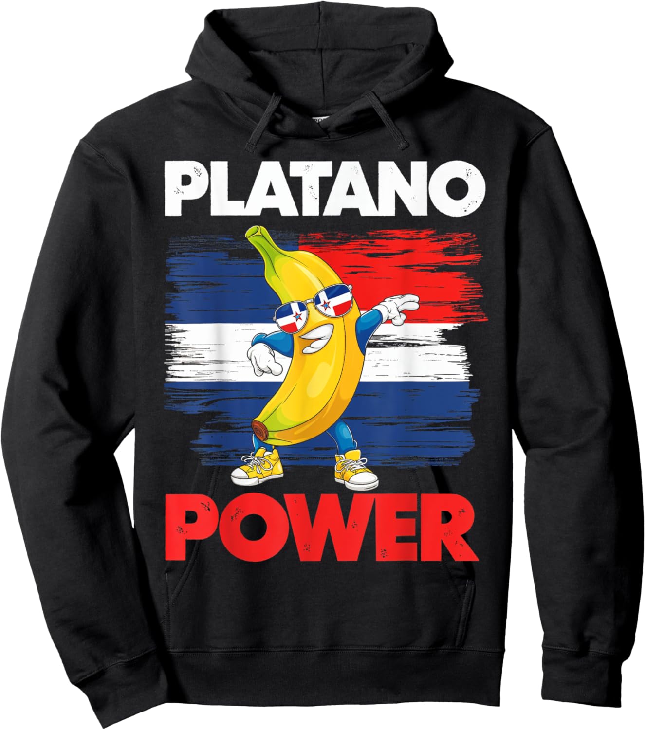 Platano Power Banana Caribbean Dominican Republic Hoodie - Hoodie | Black