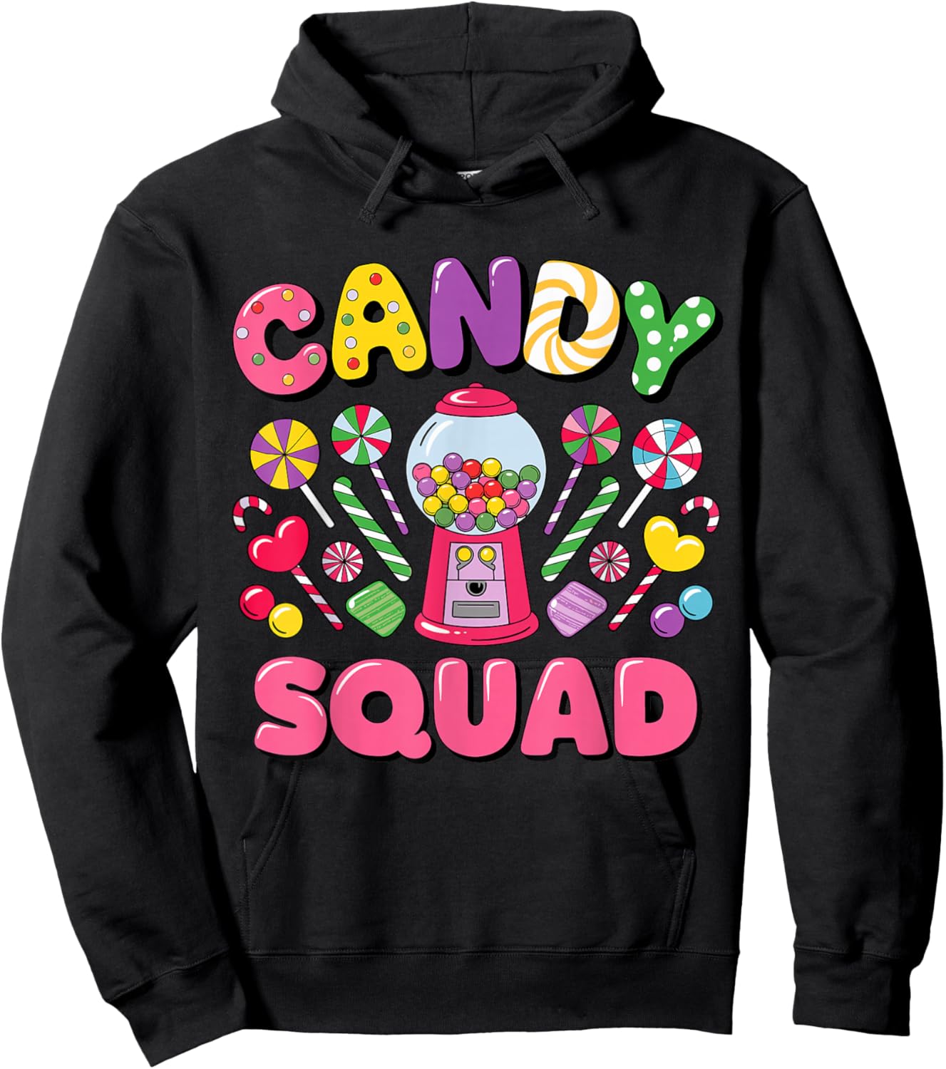 Groovy Candy Squad Sweetie Candy Land Candy Crew Halloween Hoodie - Hoodie | Black