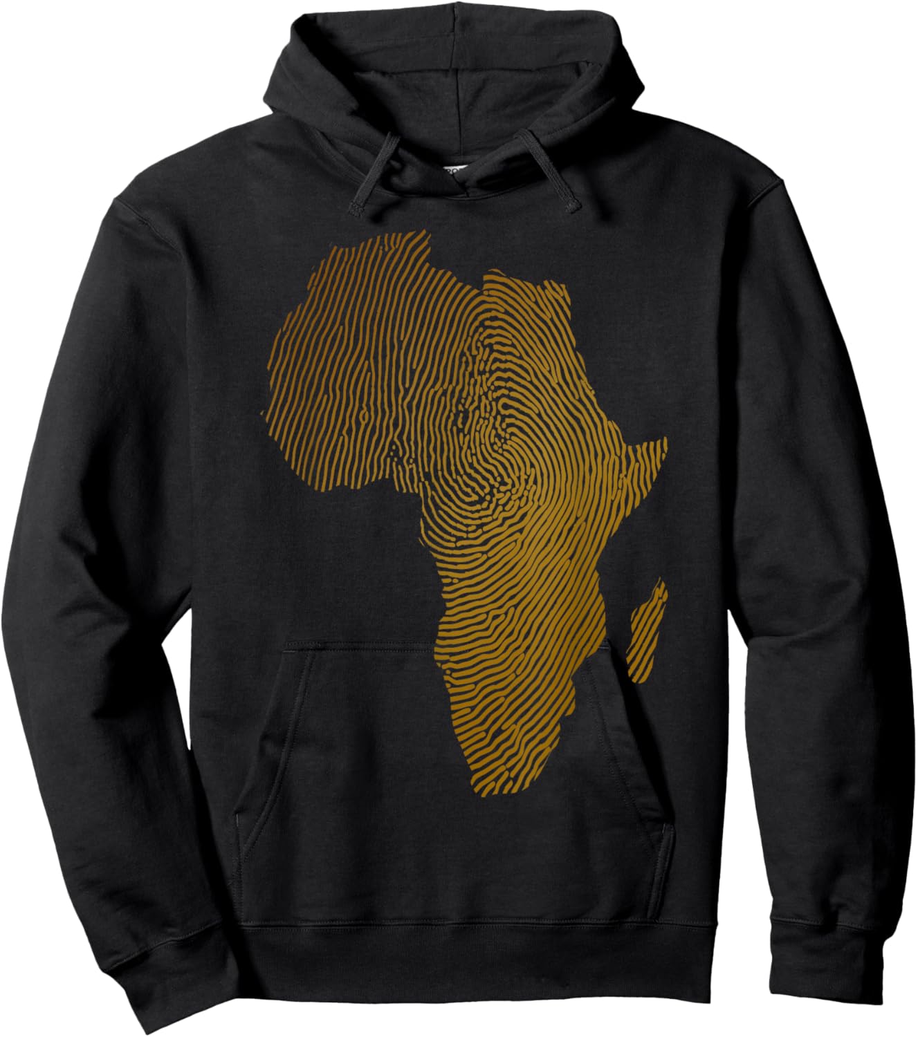 Cool Africa Map Art Women Afrocentric African Print Hoodie - Hoodie | Black