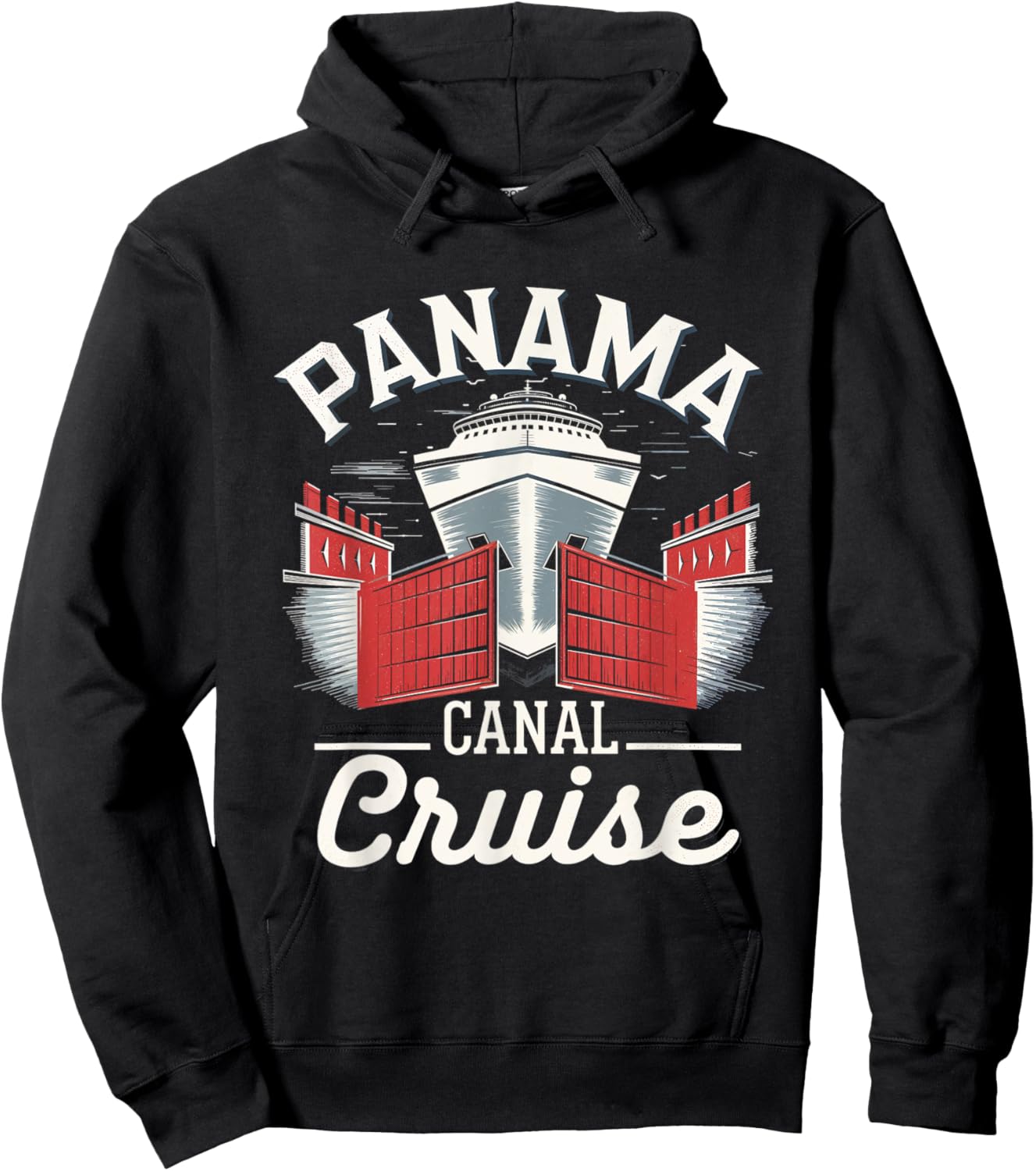 Panama Canal Adventure Cruise Travel Ocean Boat Hoodie - Hoodie | Black