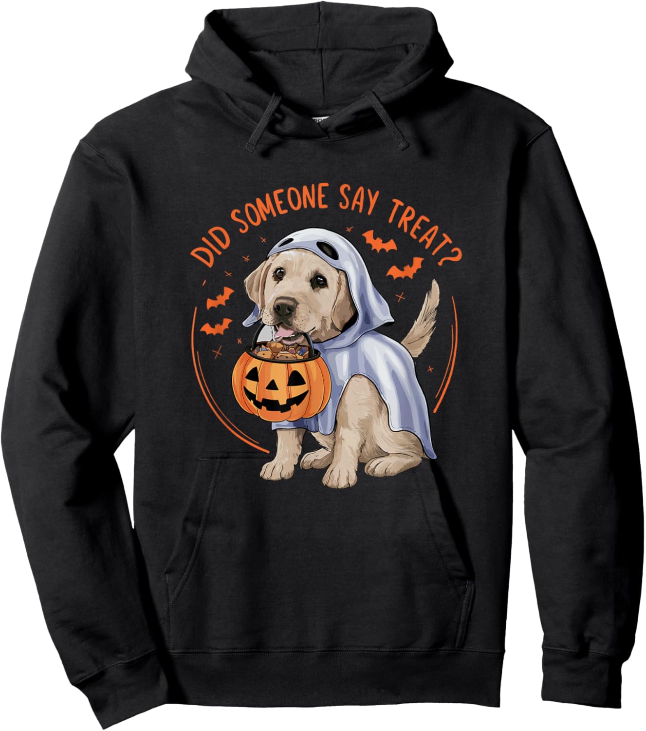 Did Someone Say Treat? Halloween Labrador Dog Women Kids Hoodie - Hoodie | Black