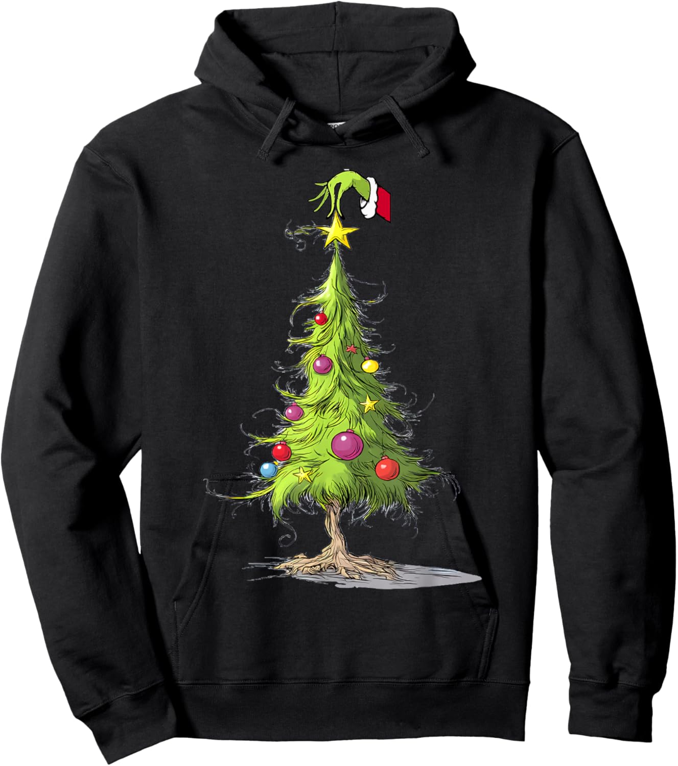 Merry Christmas Tree Christmas Shirts And Men Hoodie - Hoodie | Black