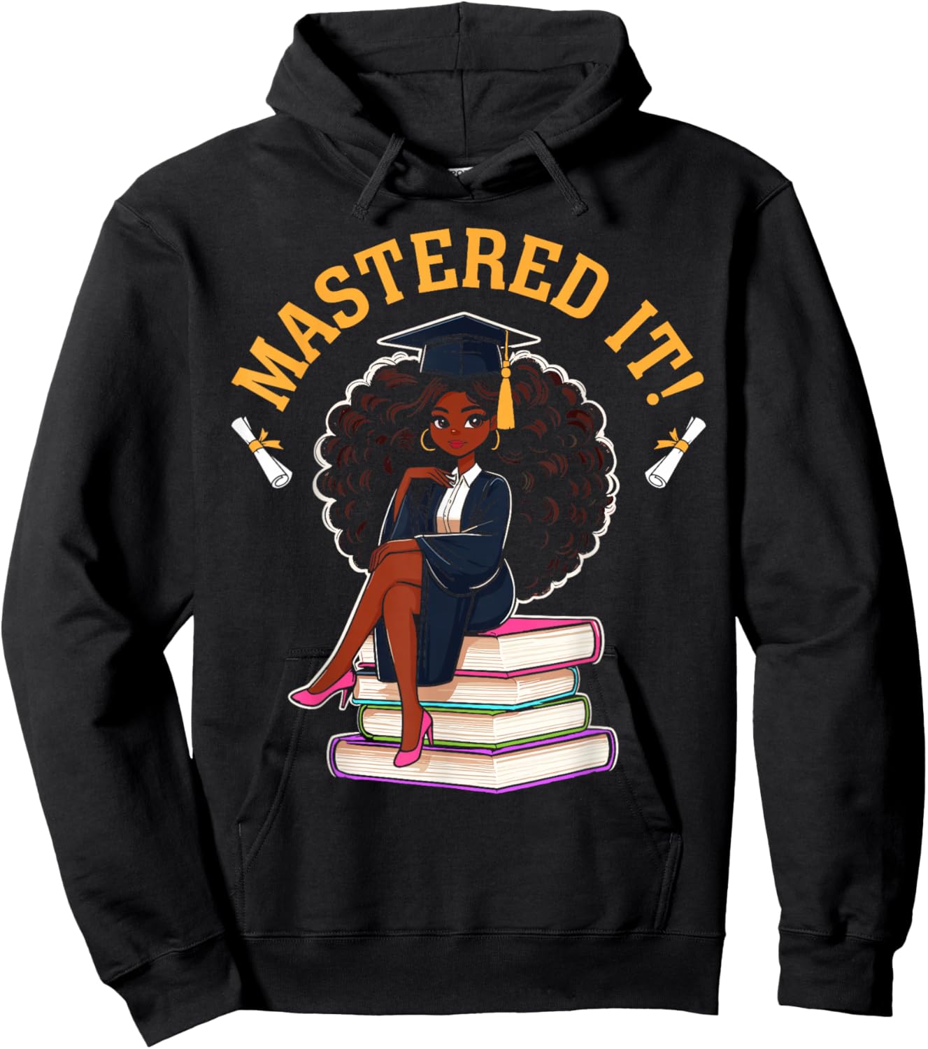 Mastered it black girl master degree graduation Hoodie - Hoodie | Black