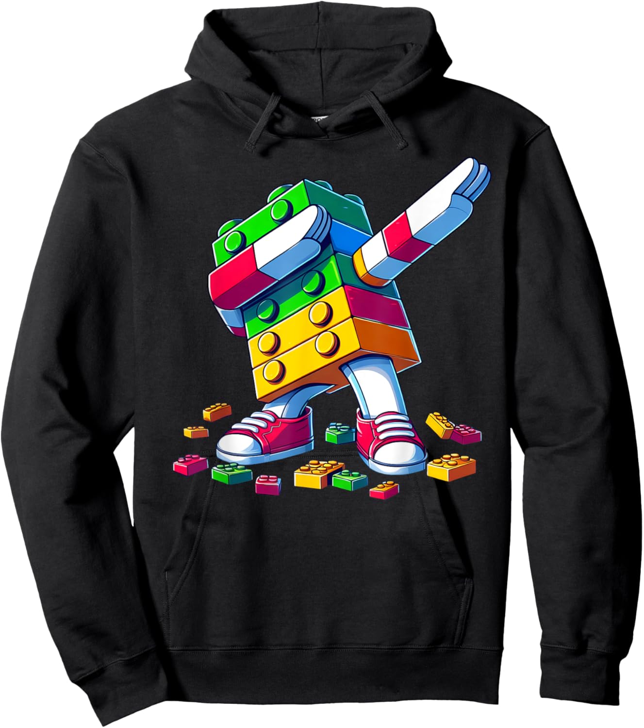 Dabbing Building Blocks Brick Toy Dab Dance Kids Boys & Men Hoodie - Hoodie | Black