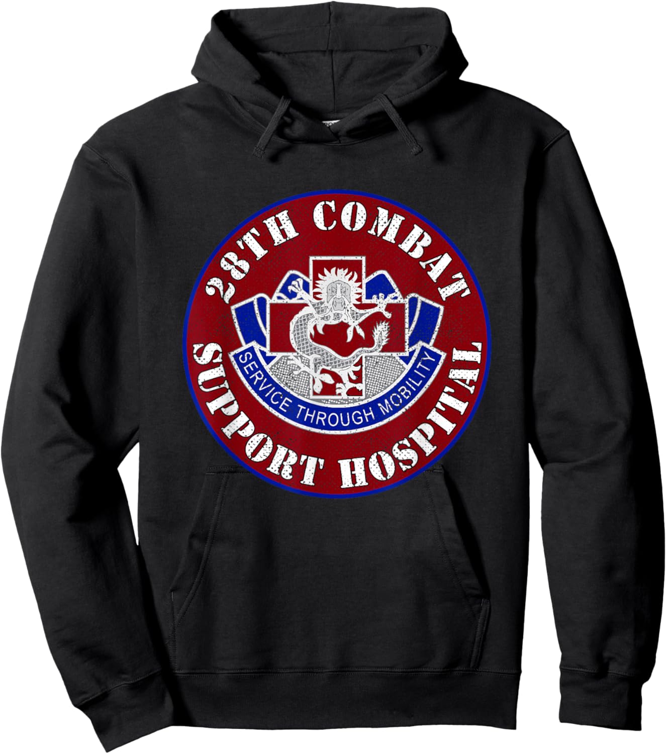 28th Combat Support Hospital Veterans Day Vintage Gifts Hoodie - Hoodie | Black