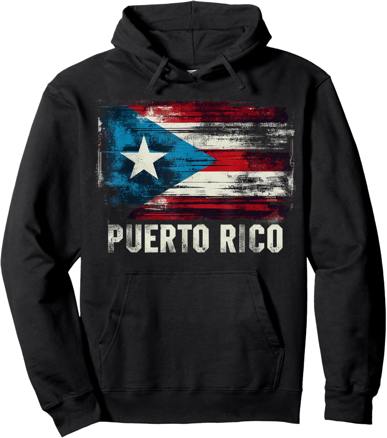 Puerto Rico Flag Lover Heritage Month Hispanic Boricua Rica Hoodie - Hoodie | Black