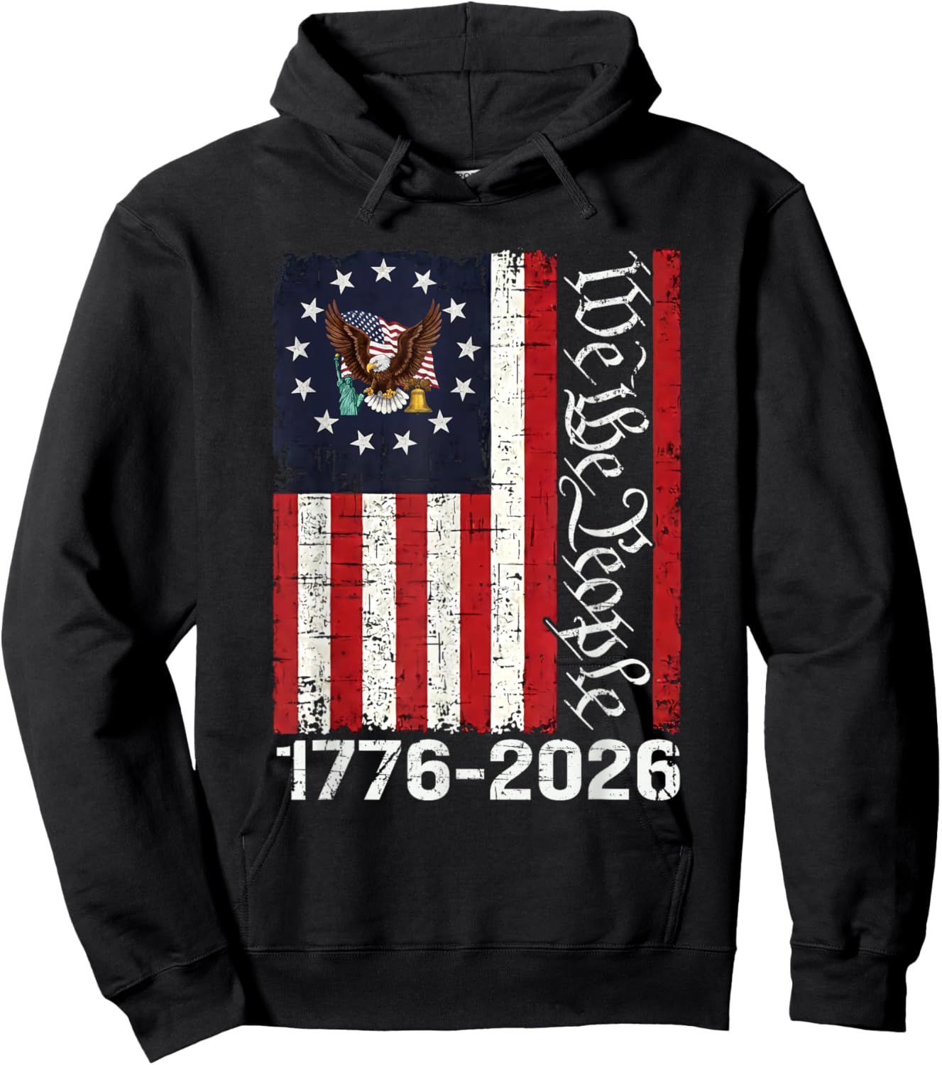 250 Years America Anniversary 250th Independence Day Freedom T-Shirt Hoodie - Hoodie | Black