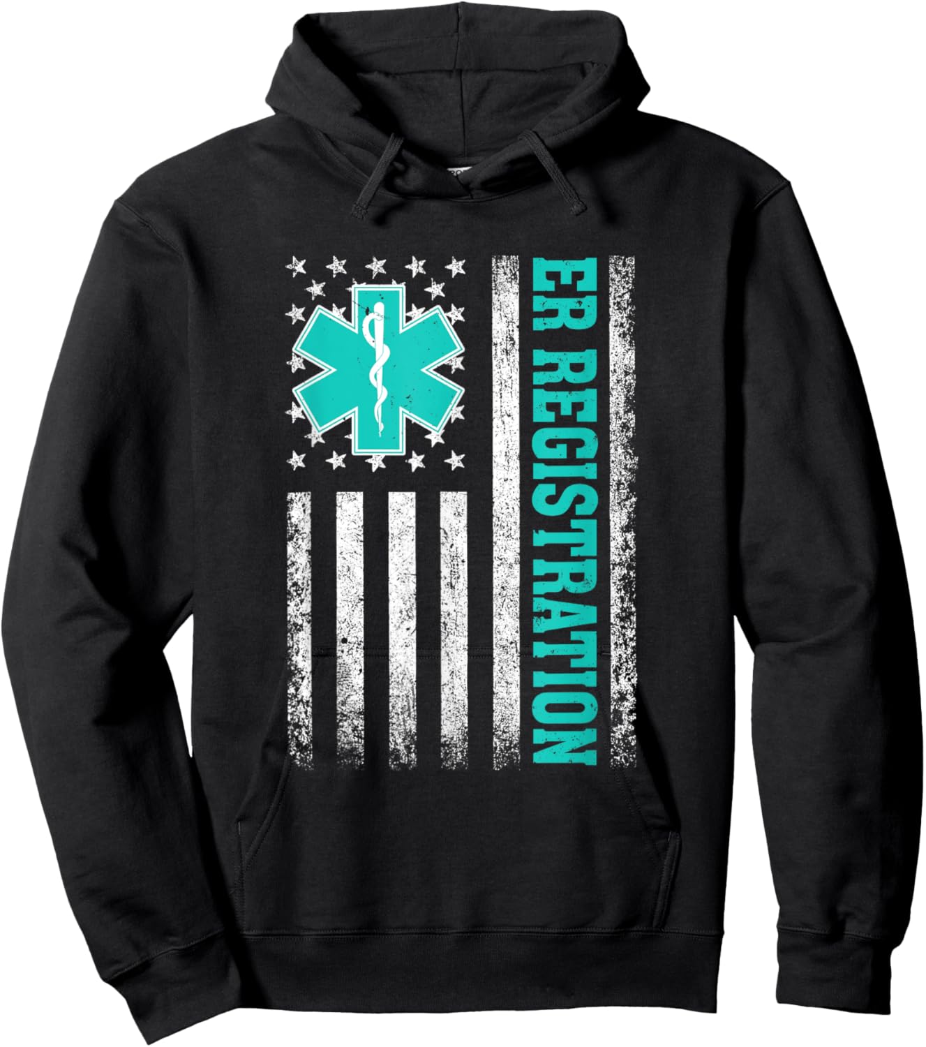 Emergency Room Registration Patient ER Registrar Nursing Hoodie - Hoodie | Black