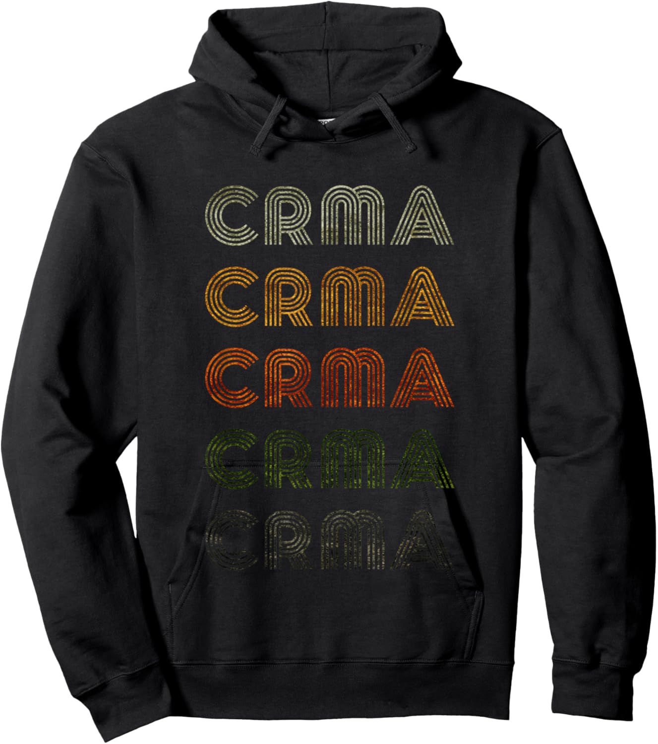 Love Heart Crma Grunge Vintage Style Black Crma Hoodie - Hoodie | Black