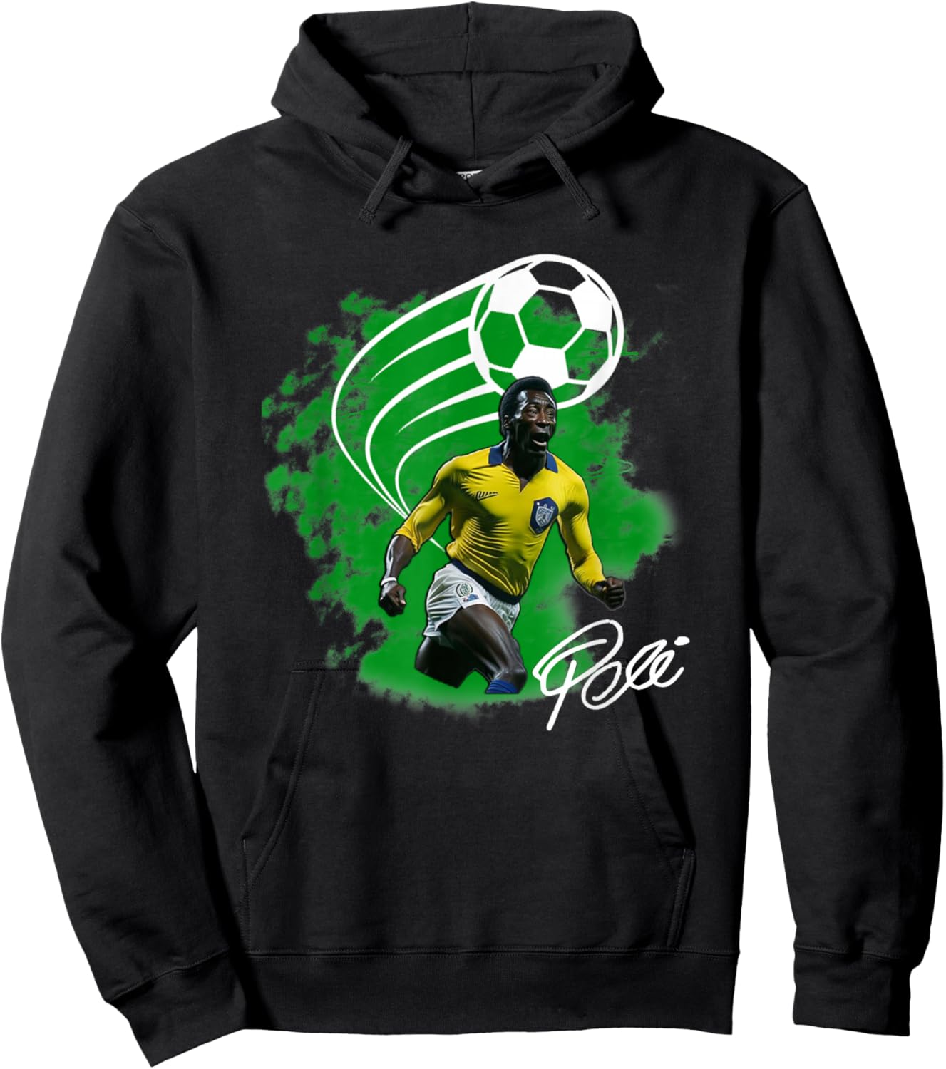 Pele_Brasil_006 Hoodie - Hoodie | Black