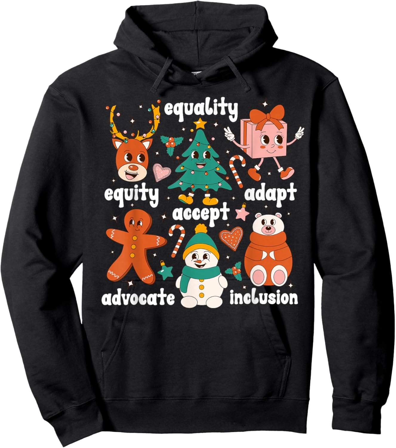 SPED Teacher Christmas Special Education Teacher Xmas Party Hoodie - Hoodie | Black