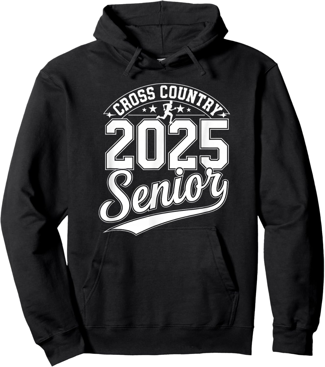 Senior 2025 Cross Country Team Mom XC High School Graduation Hoodie - Hoodie | Black