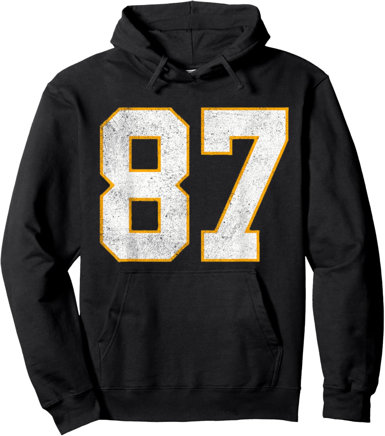 In My Number 87 Era Vintage Retro Hoodie - Hoodie | Black