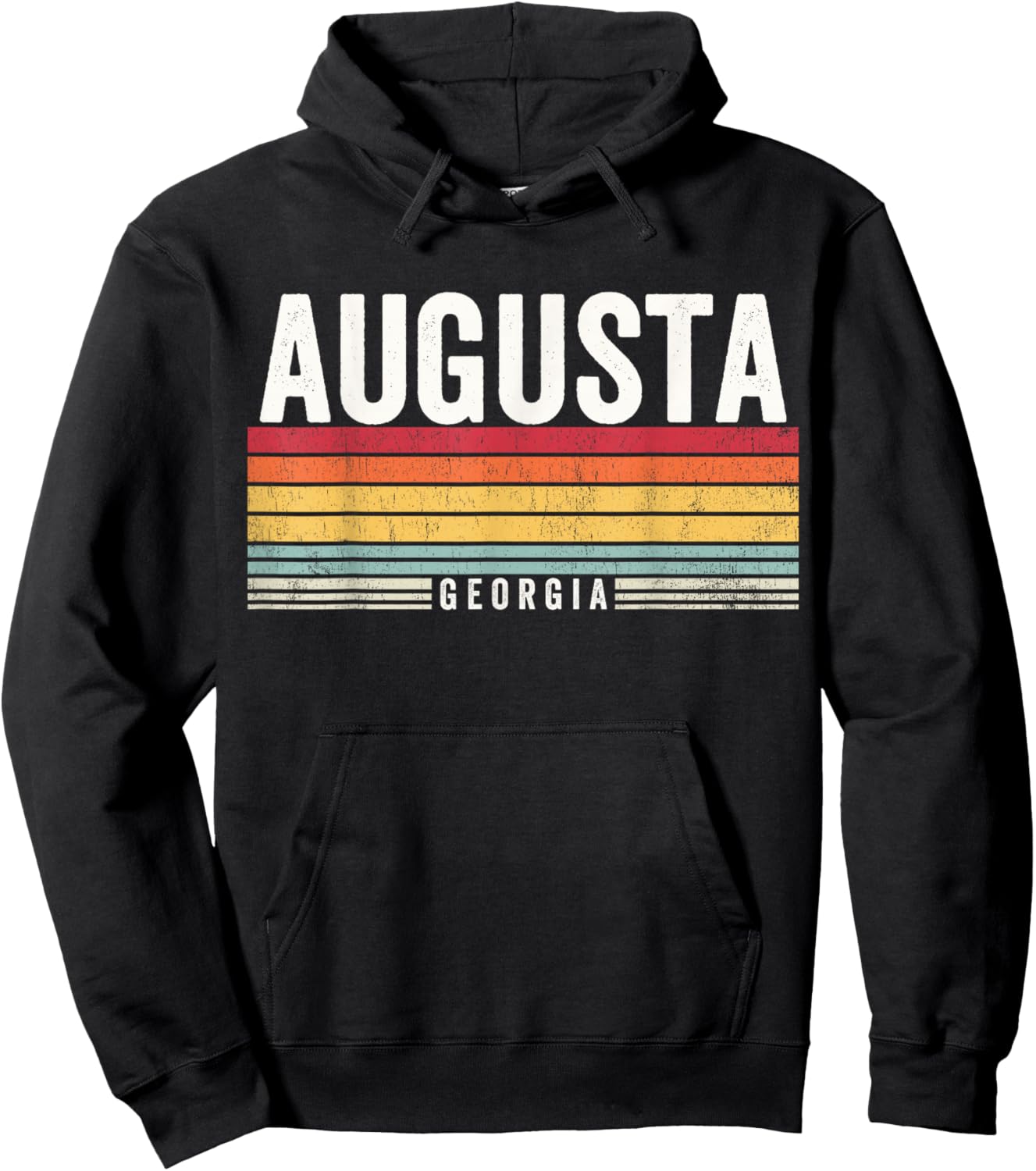 Augusta Georgia Vintage Sunset, Augusta Georgia, Augusta Hoodie - Hoodie | Black