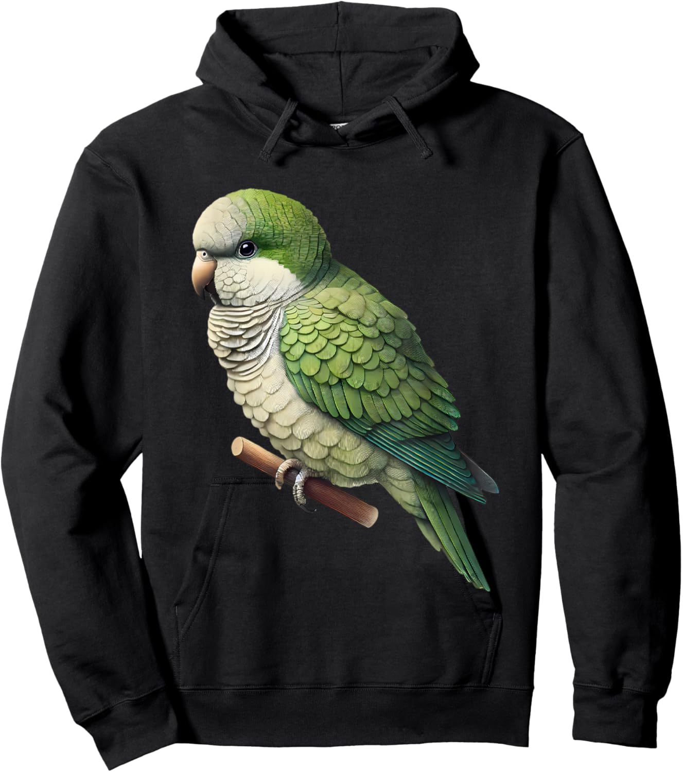 Monk Parrot Quaker Parakeet Bird Lover Hoodie - Hoodie | Black