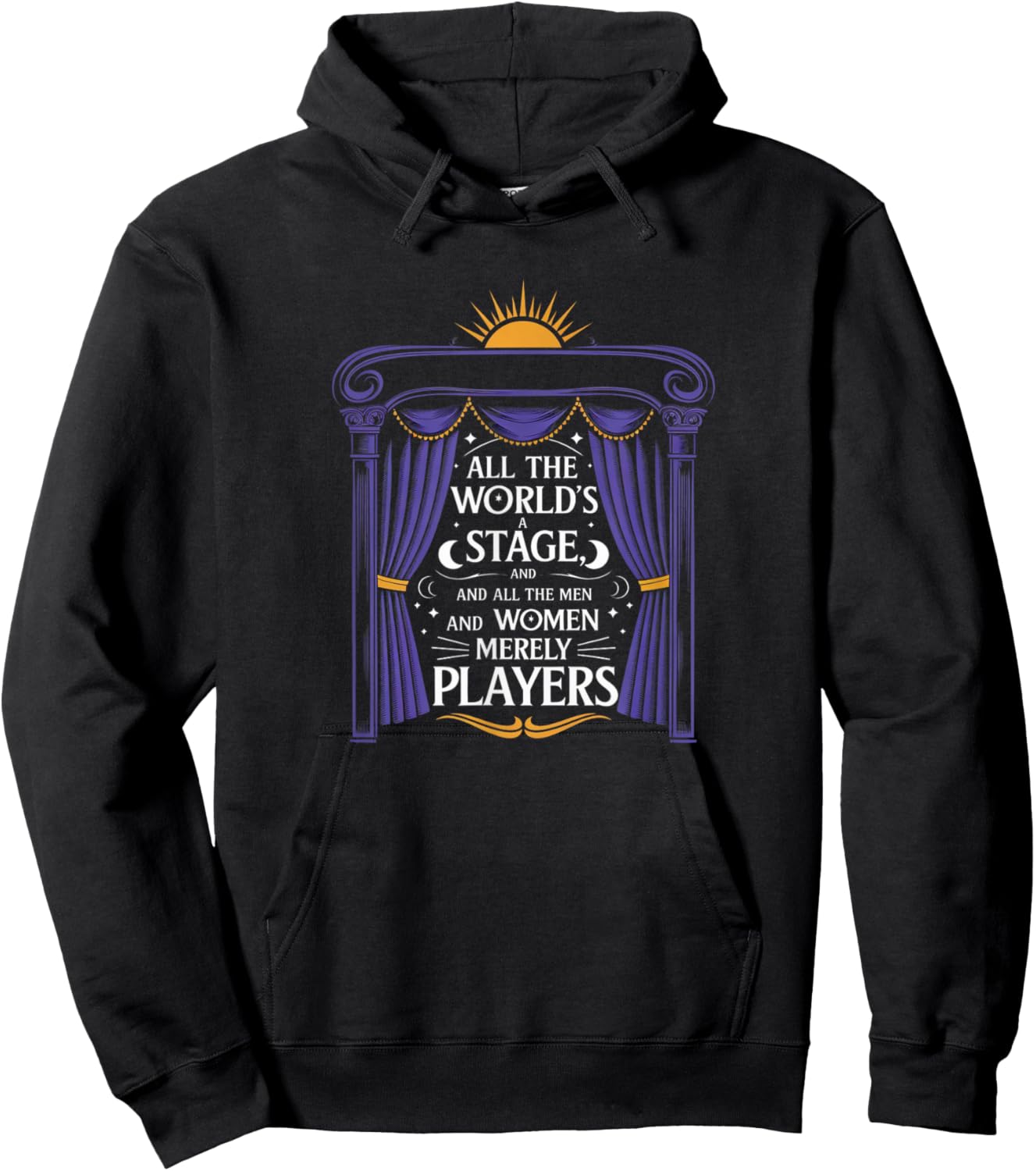 All The Worlds A Stage Shakespeare Much Ado About Nothing Hoodie - Hoodie | Black
