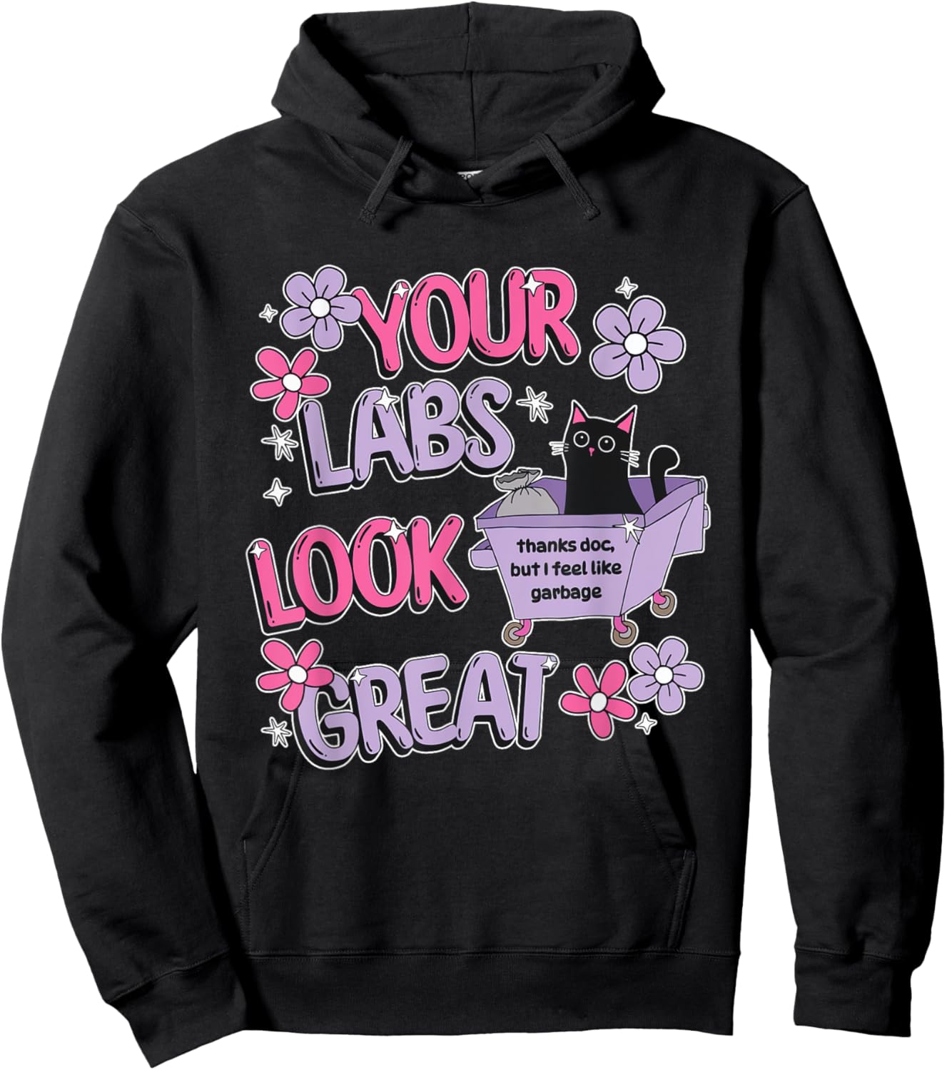 Your Labs Look Great Funny Apparel Hoodie - Hoodie | Black