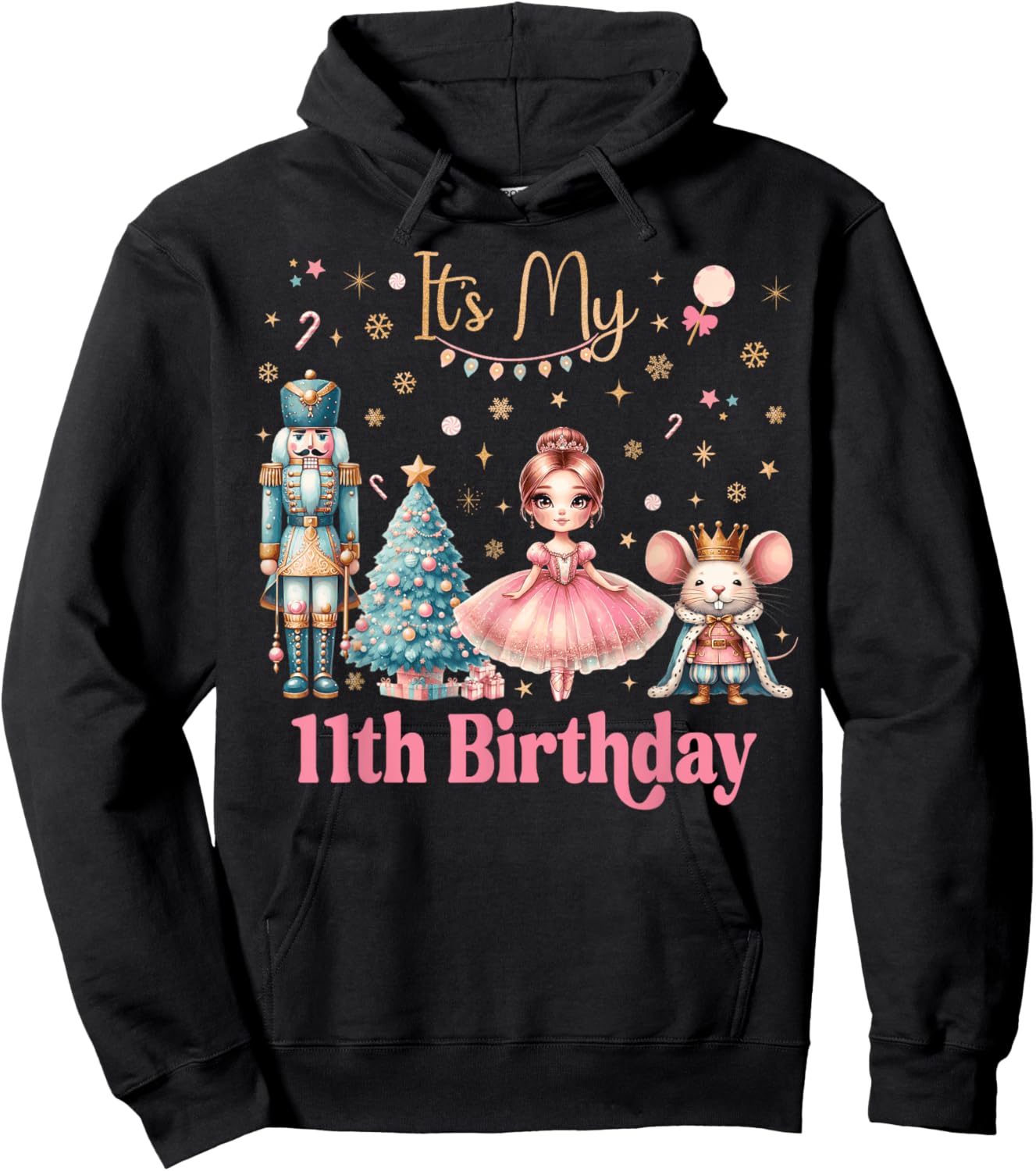 Nutcracker Birthday Girl Party Xmas Costume Hoodie - Hoodie | Black