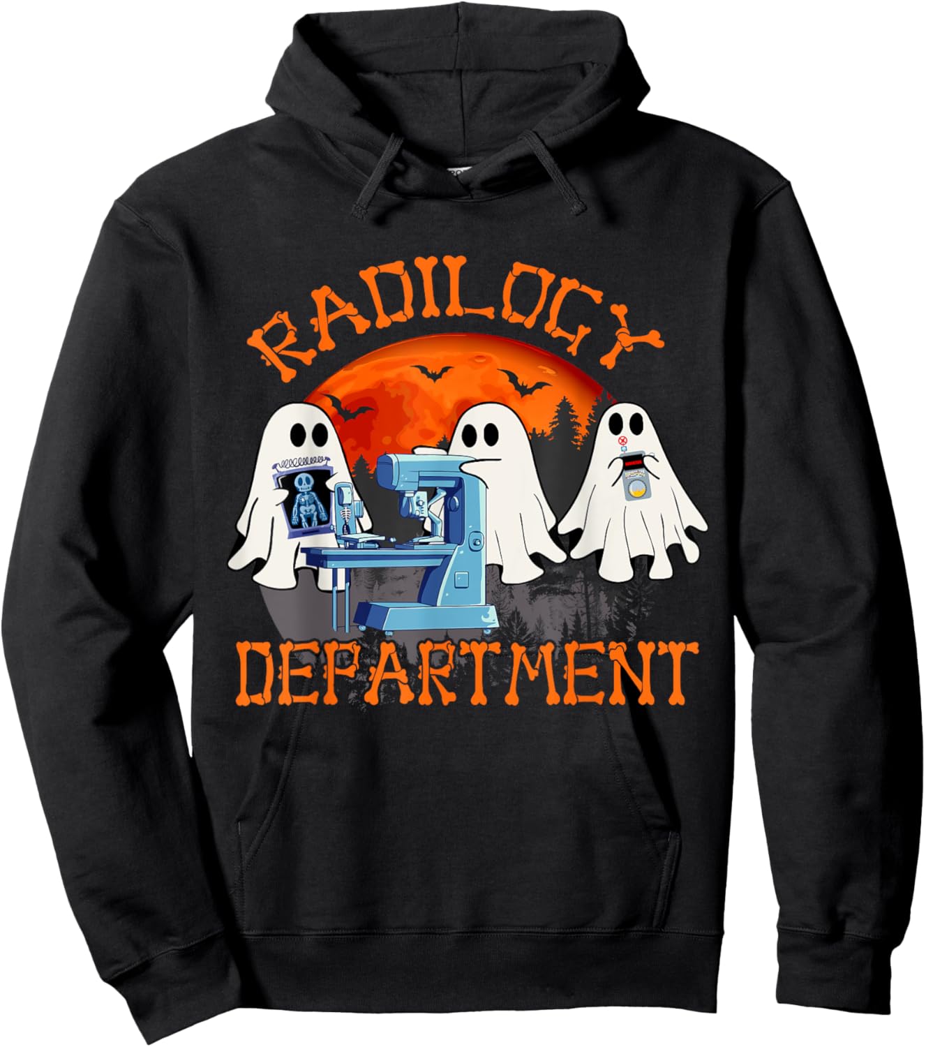 Radiology Department Halloween Shirt Radiology Technologist Hoodie - Hoodie | Black
