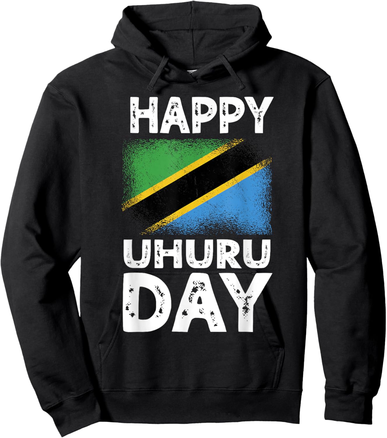 Happy Uhuru Day Independence Day Tanzania Tanzanian Roots Hoodie - Hoodie | Black
