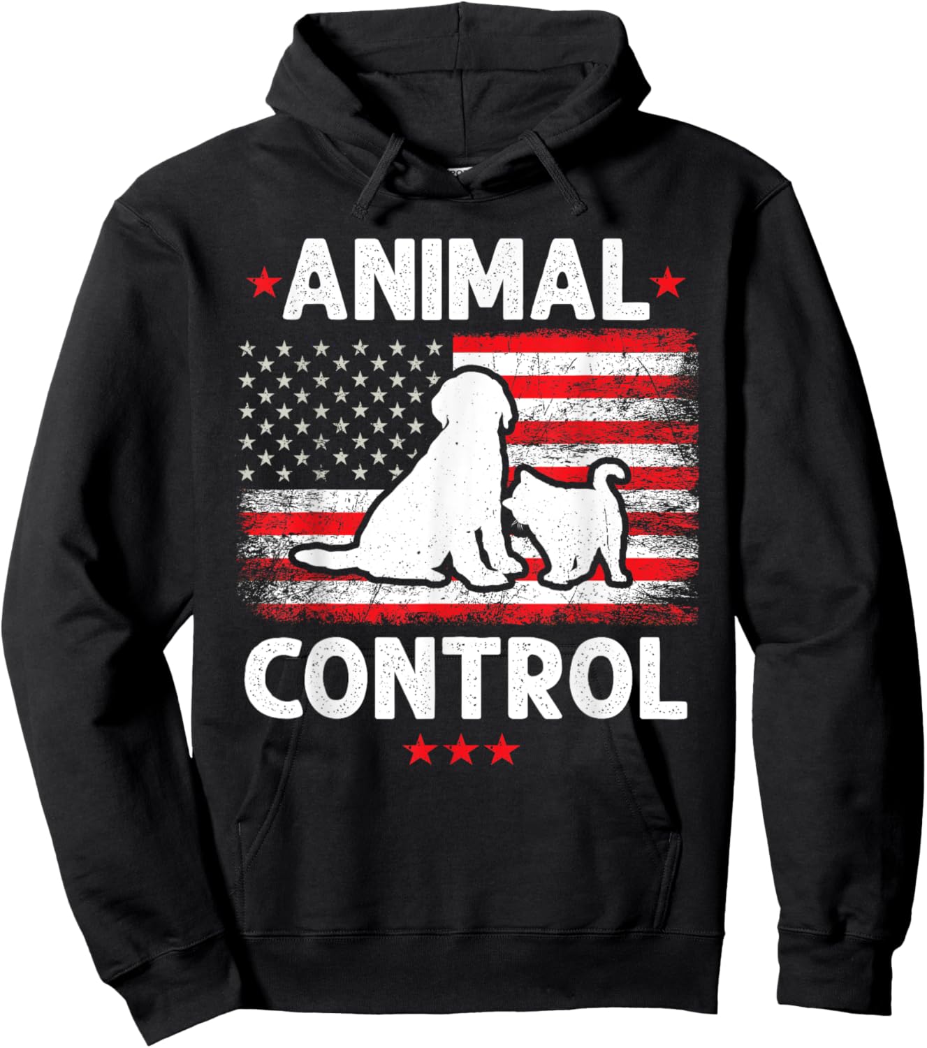 Funny Animal Control Men Women Hoodie - Hoodie | Black