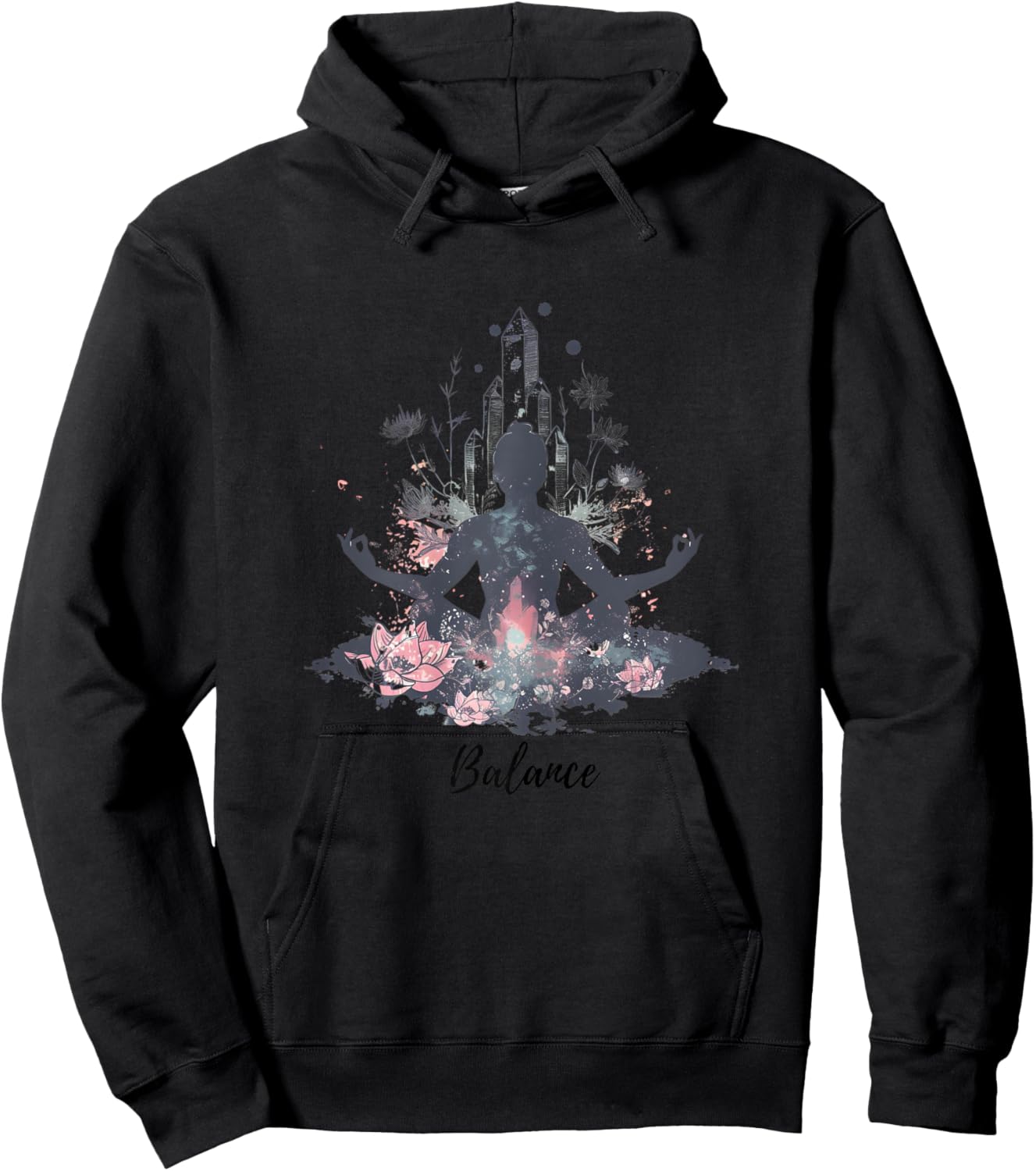 Embrace Your Inner Peace with Yoga & Meditation Inspired Hoodie - Hoodie | Black