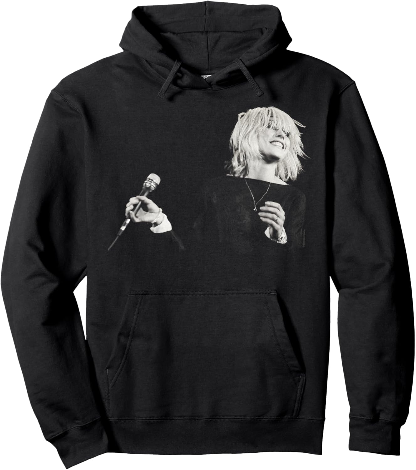 Blondie Debbie Harry Live Smile By Simon Fowler Hoodie - Hoodie | Black