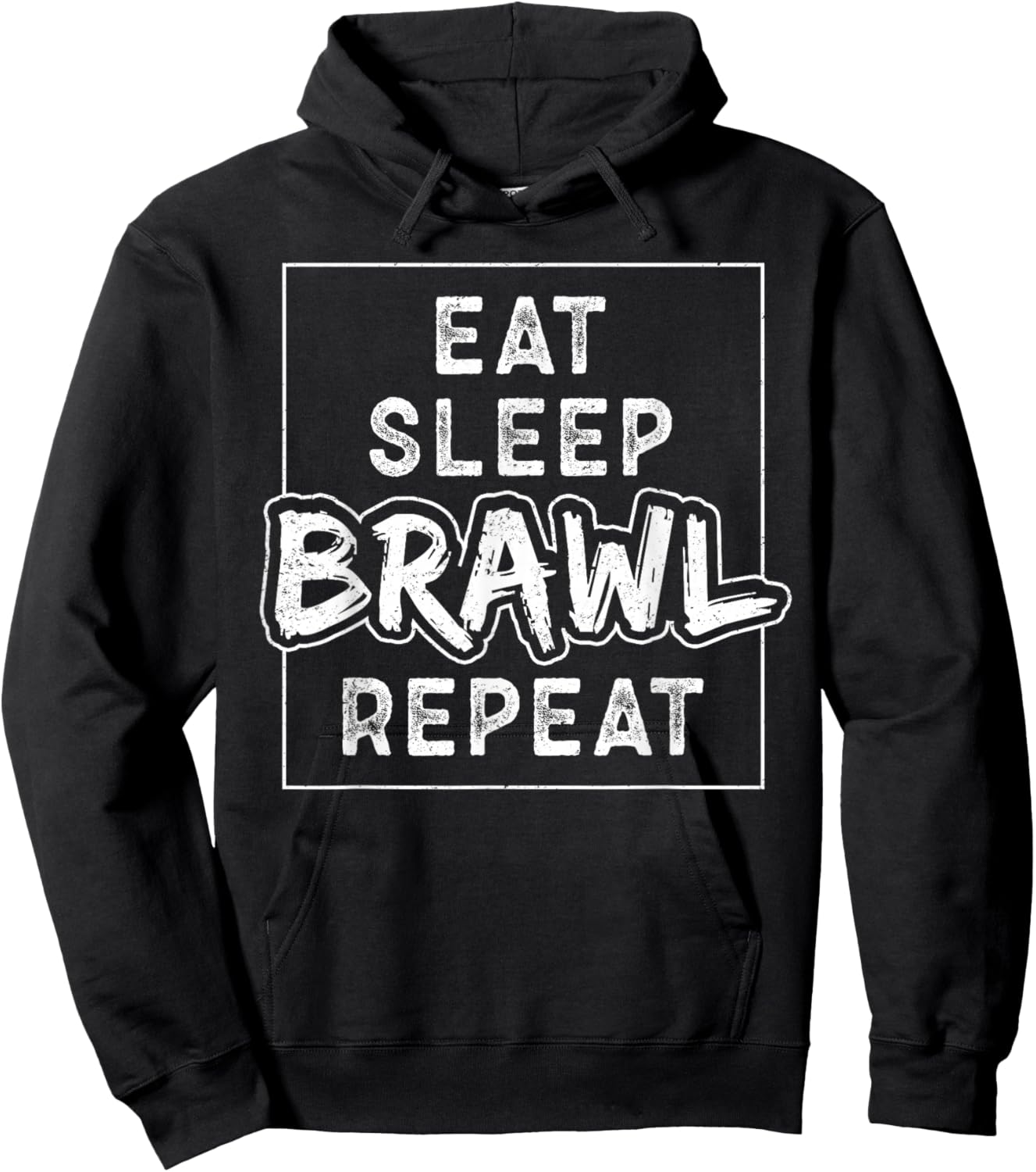 Eat Sleep Brawl Repeat Hoodie - Hoodie | Black