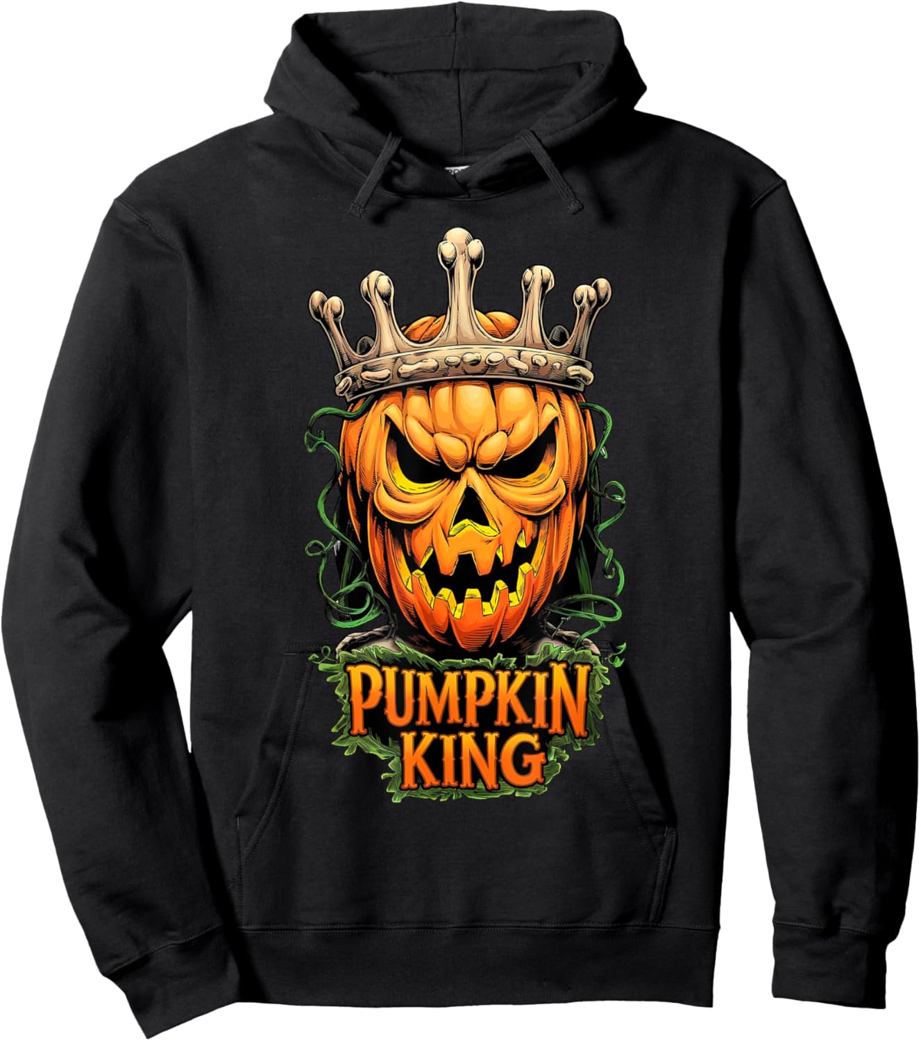 Pumpkin King Halloween Scary Evil Happy Halloween Hoodie - Hoodie | Black