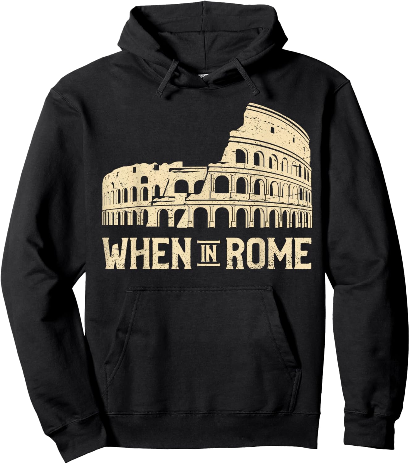 When In Rome - Black, Small, -Adults, Short Sleeve, , Classic, Roman Empire Hoodie - Hoodie | Black