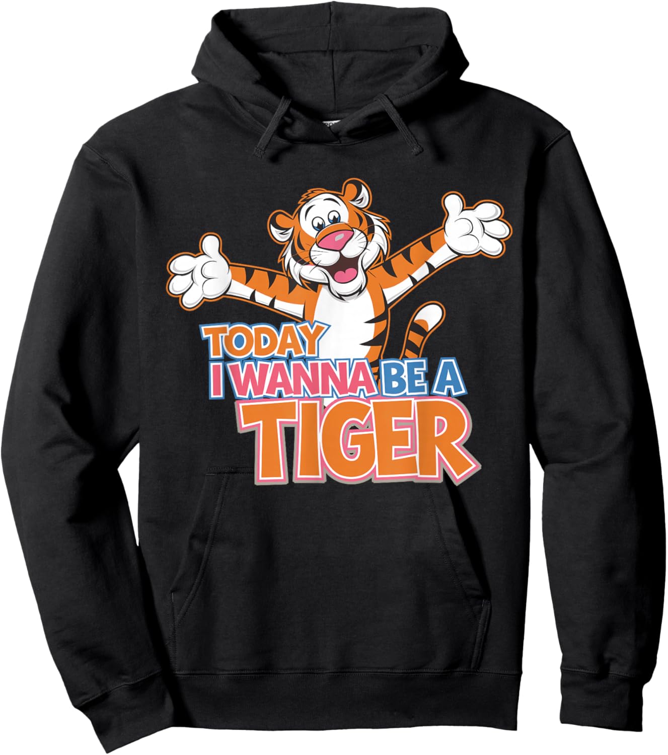 Today I wanna be a Tiger Design | Tiger Lover Stuff | Tiger Hoodie - Hoodie | Black